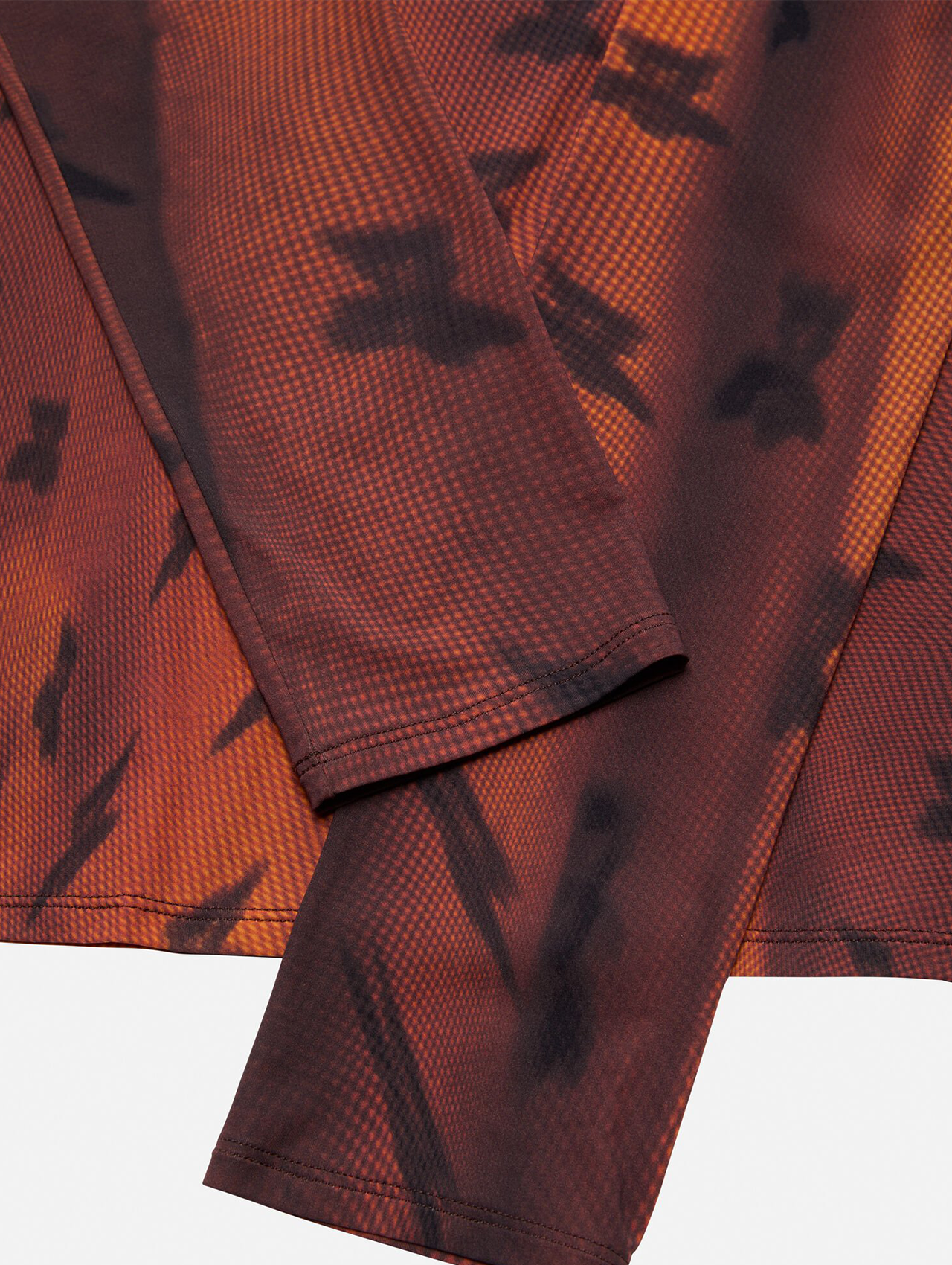 Acne Studios Rust Brown Printed Top