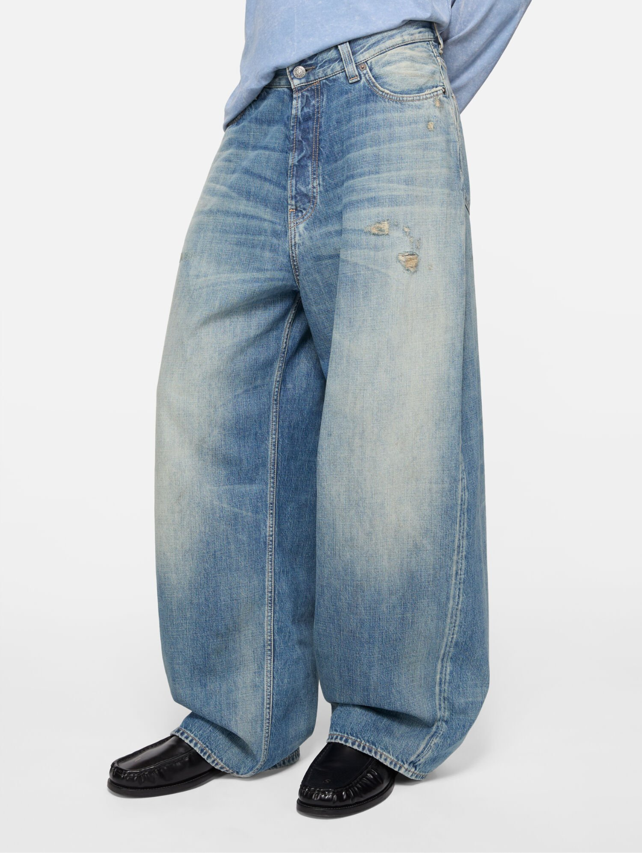Acne Studios Mid Blue Loose Fit Jeans 2023 U Daybreak