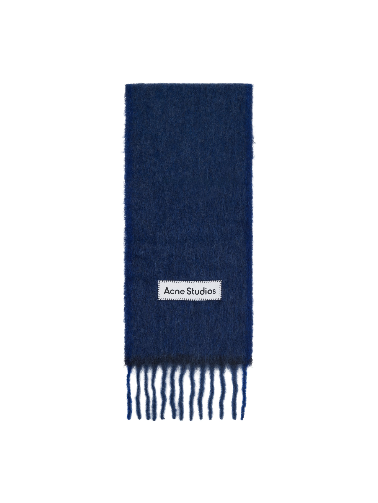 Acne Studios Dark Navy/Black Wool Mohair Scarf