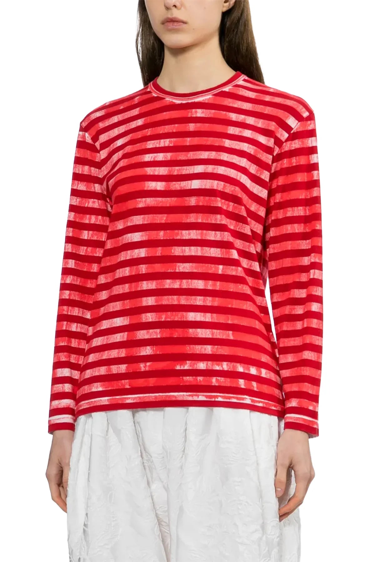 Comme Des Garçons Red Striped Tshirt