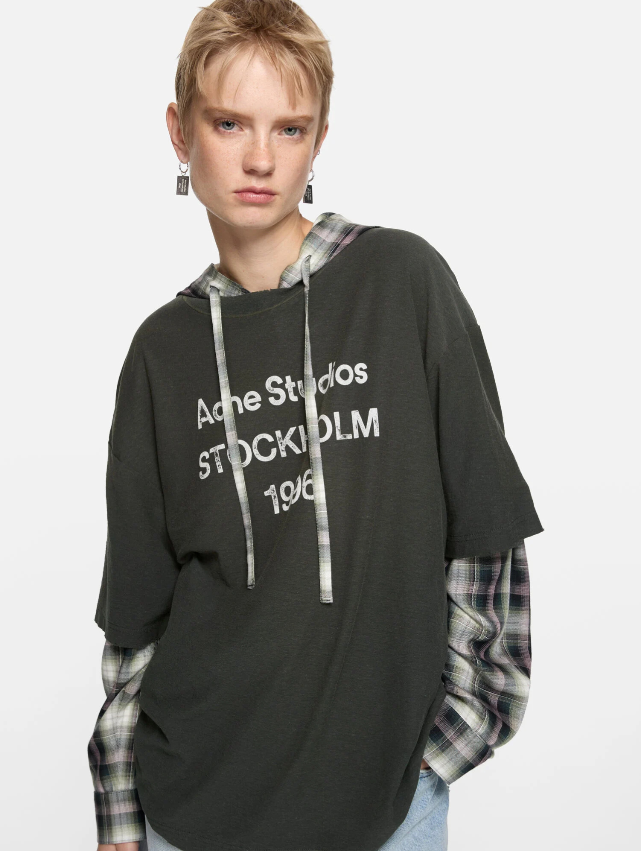 Acne Studios Faded Black Logo T-Shirt