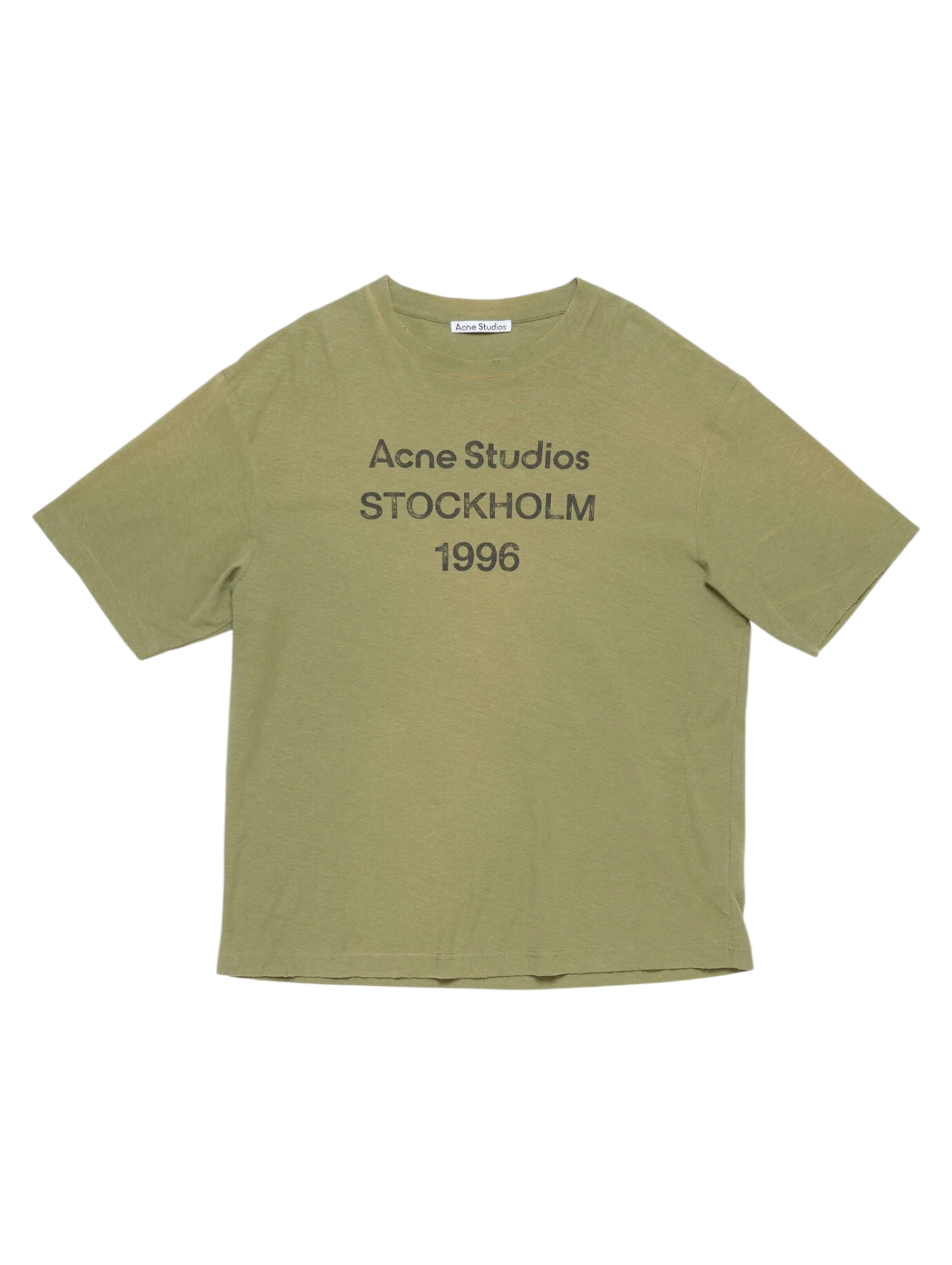 Acne Studios Olive Green Logo Tshirt