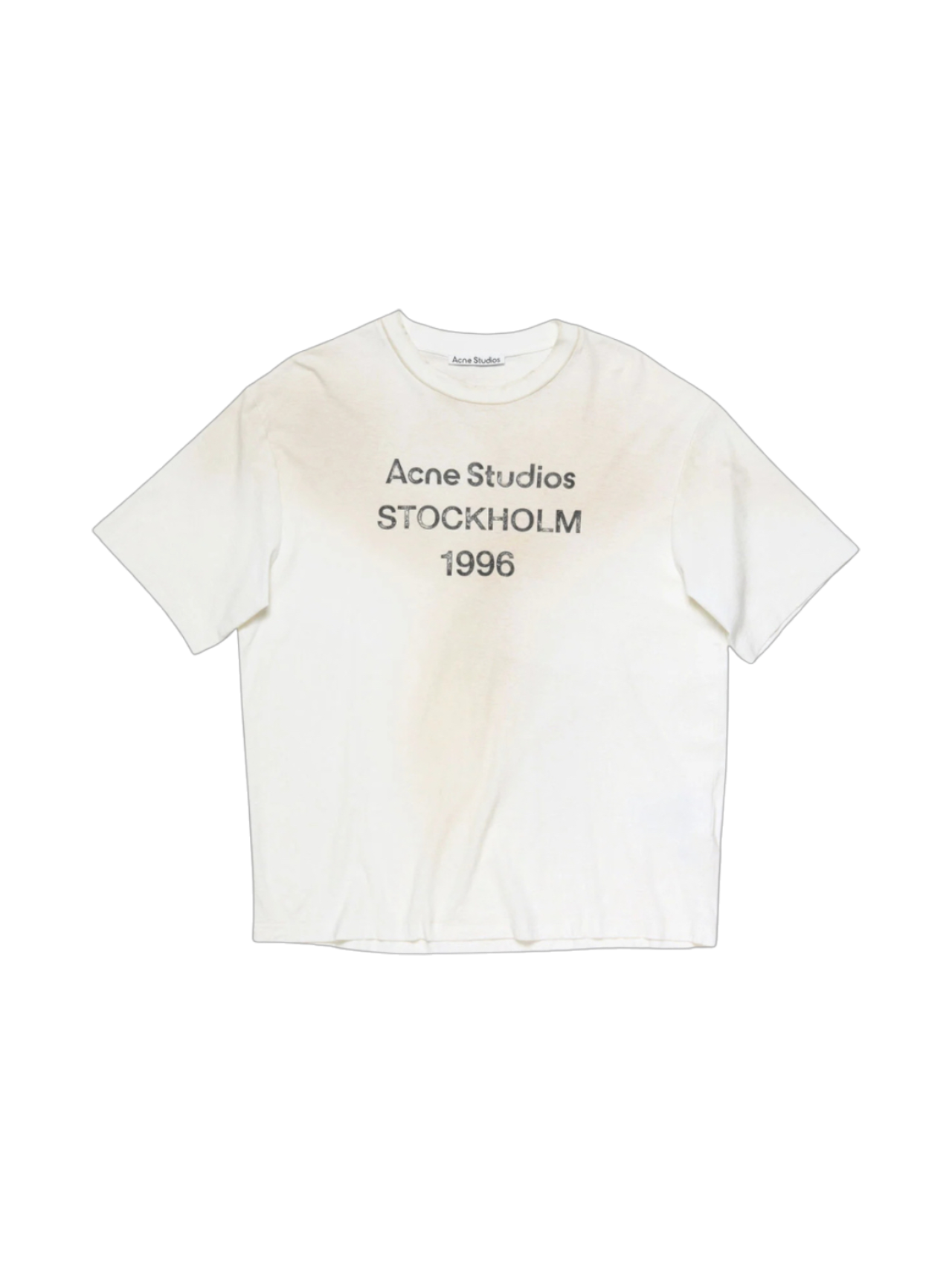 Acne Studios Dusty White Logo Tshirt