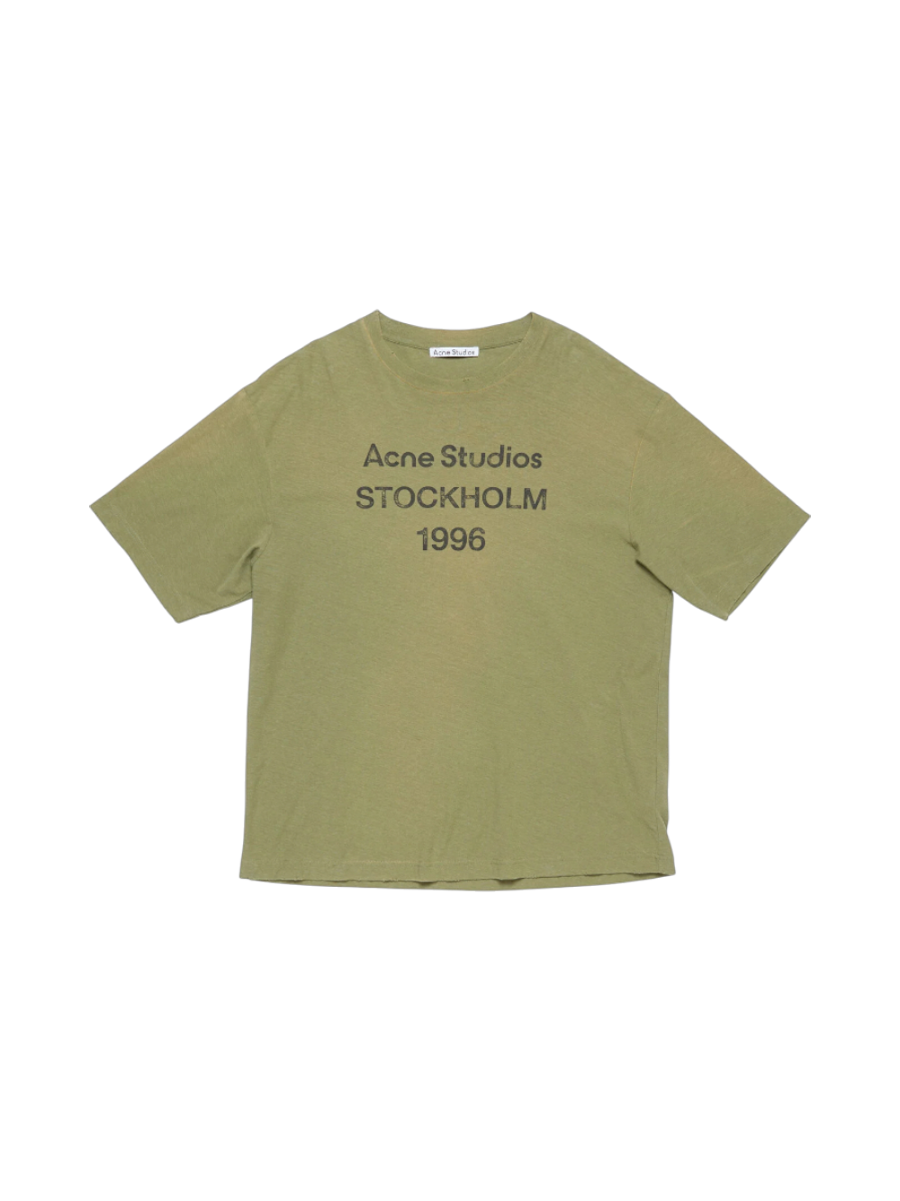 Acne Studios Olive Green Logo Tshirt