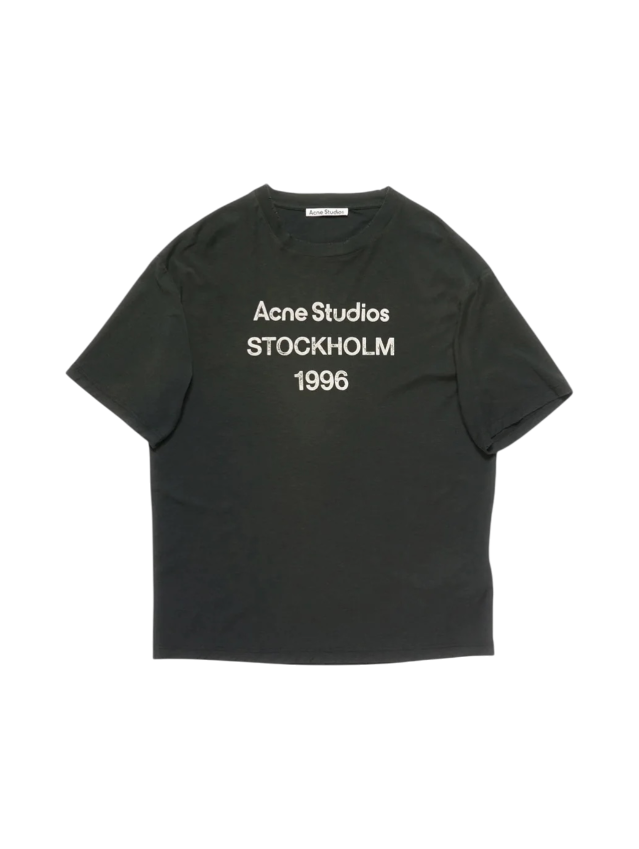 Acne Studios Faded Black Logo T-Shirt