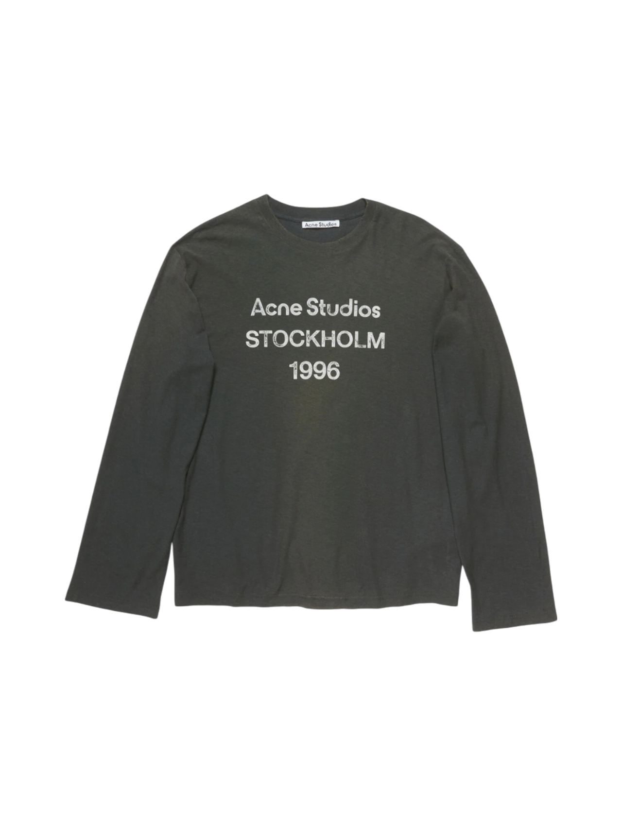 Acne Studios Faded Black Long Sleeve T-Shirt