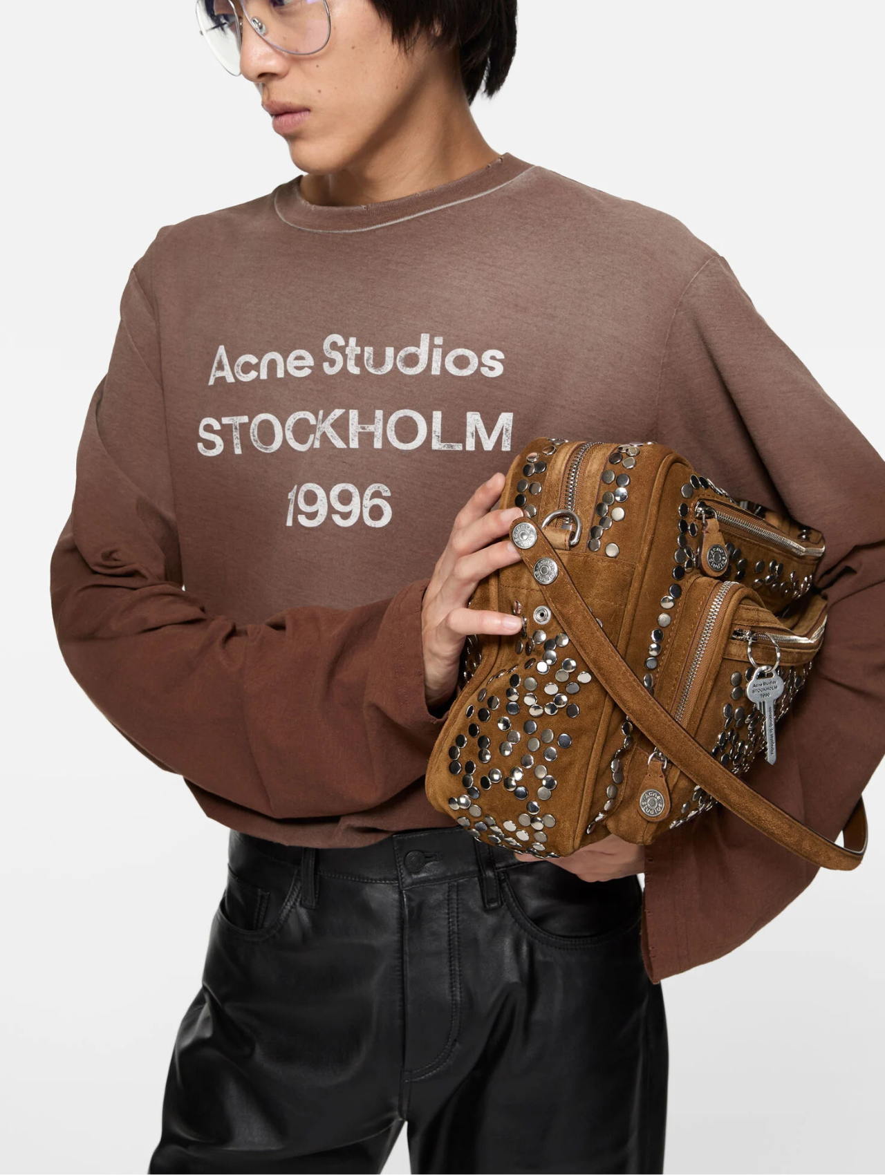Acne Studios Chocolate Brown Long Sleeve T-Shirt