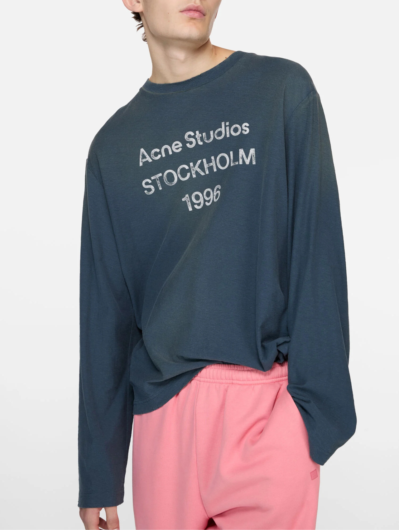 Acne Studios Deep Blue Long Sleeve T-Shirt