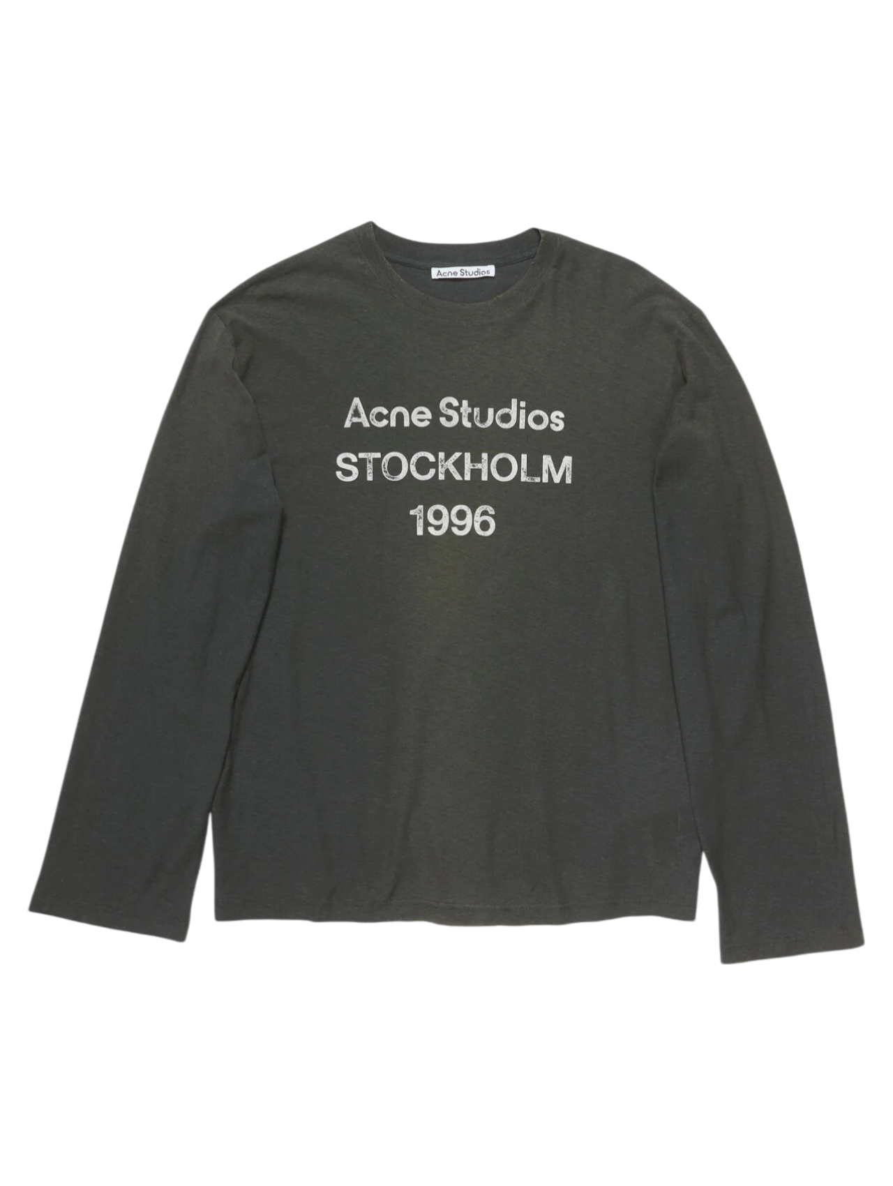 Acne Studios Faded Black Long Sleeve T-Shirt