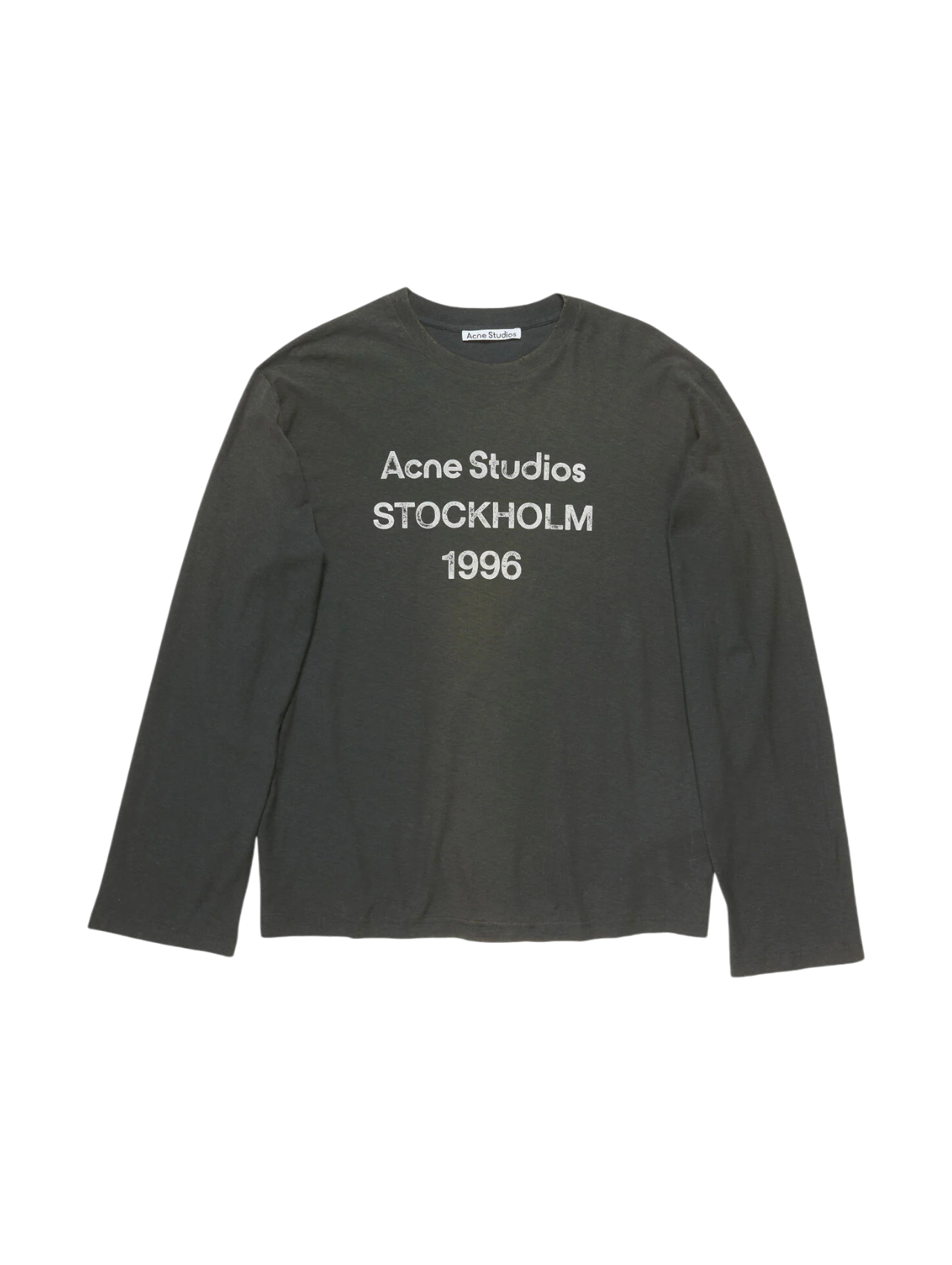 Acne Studios Faded Black Long Sleeve T-Shirt
