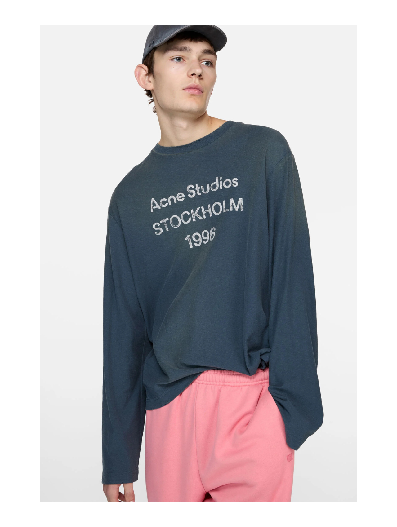 Acne Studios Deep Blue Long Sleeve T-Shirt