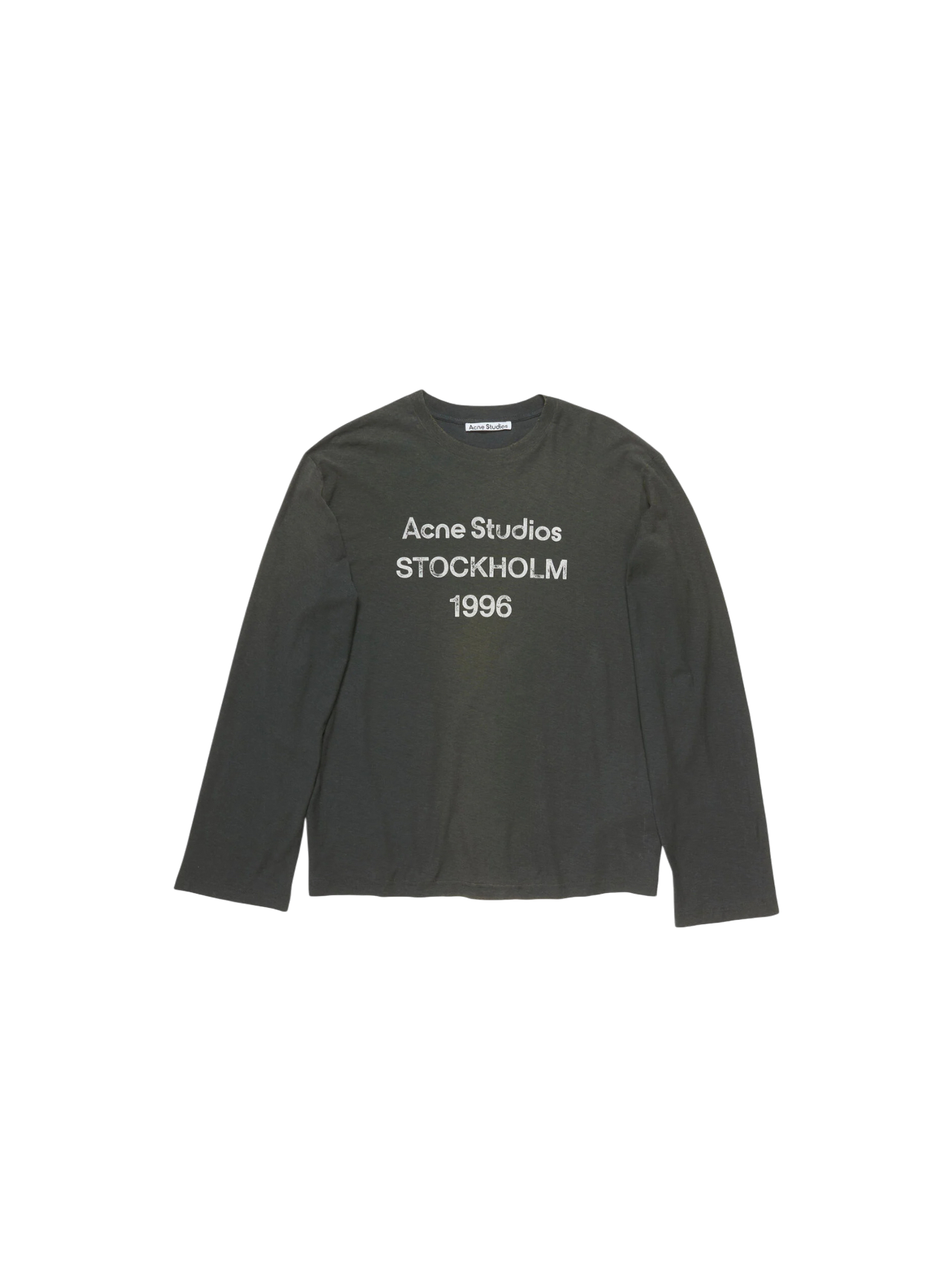 Acne Studios Faded Black Long Sleeve T-Shirt