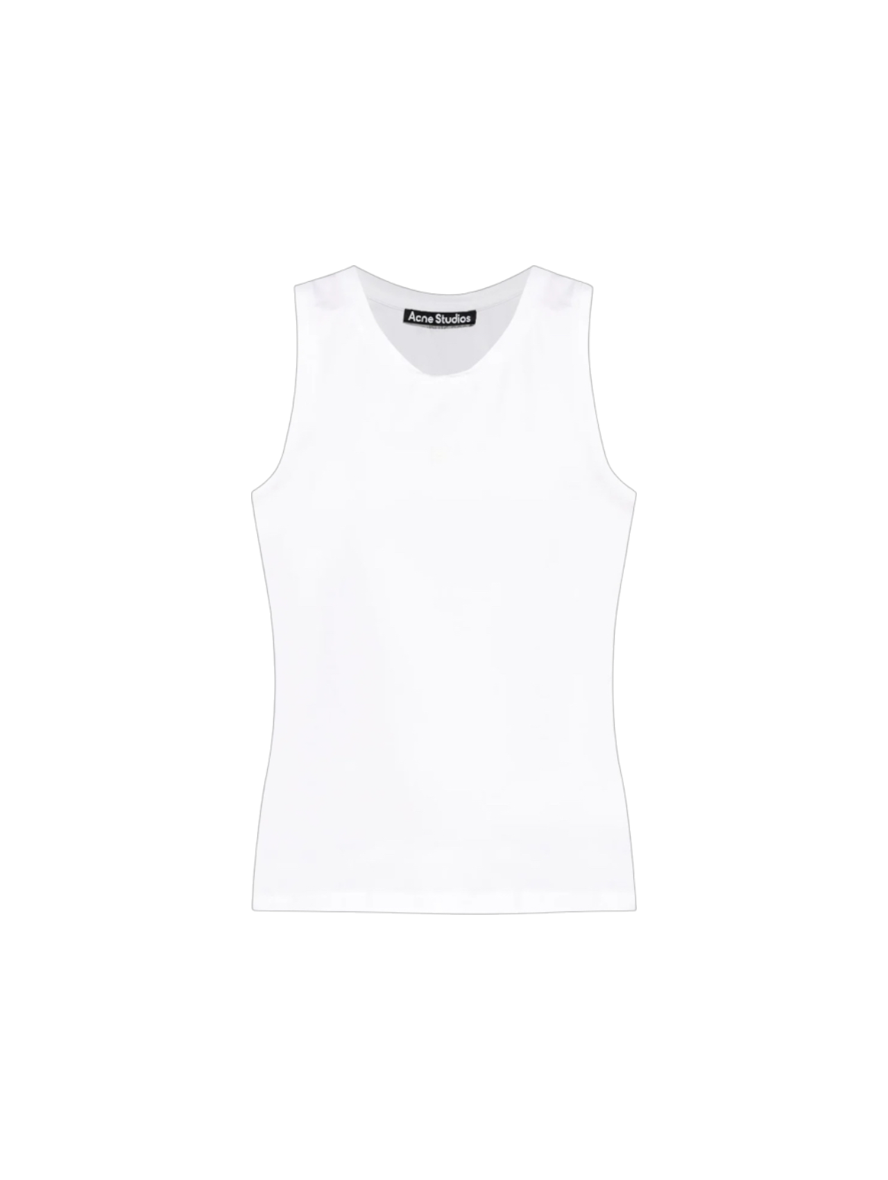 Acne Studios Optic White Jersey Tank Top