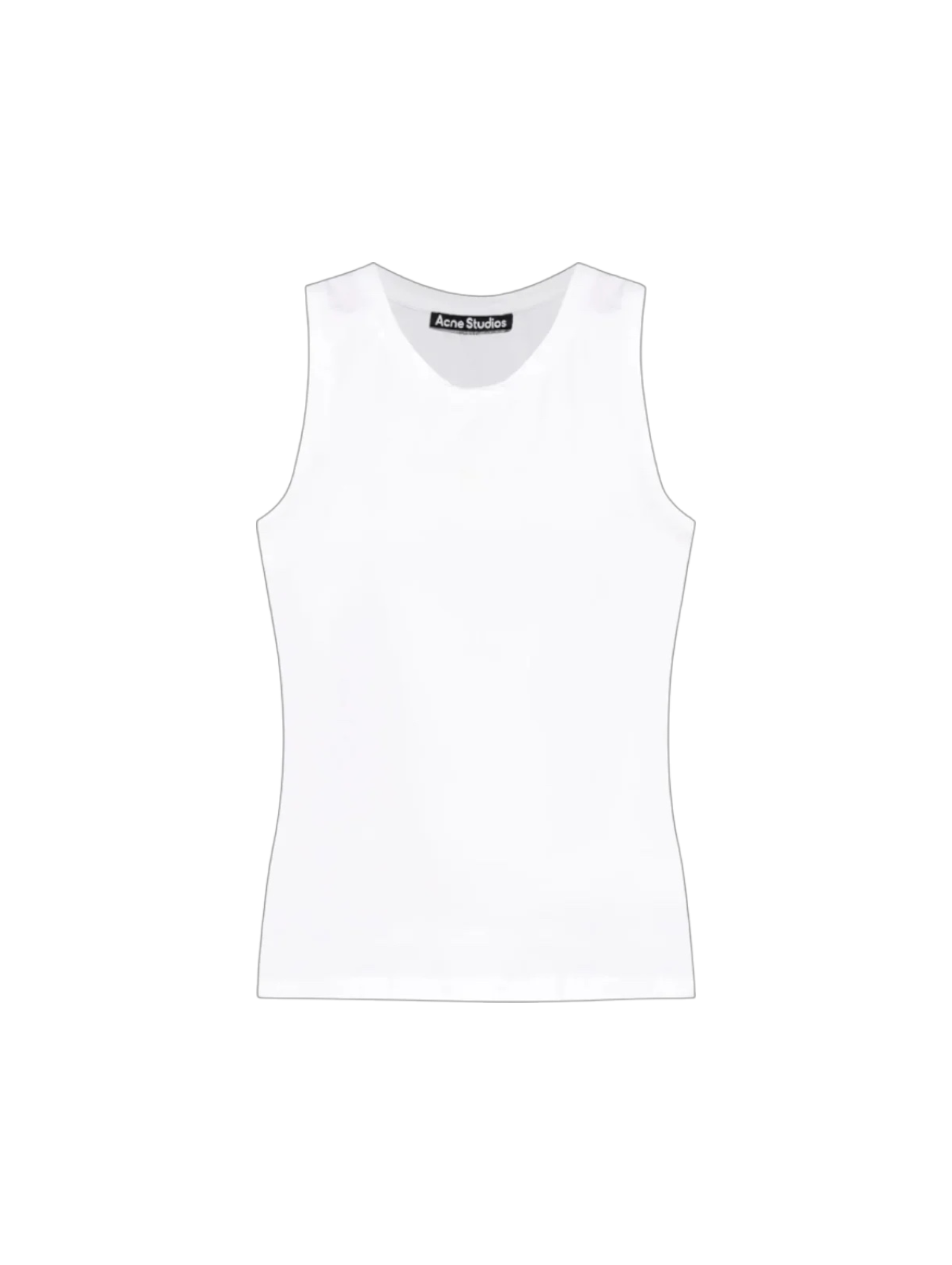 Acne Studios Optic White Jersey Tank Top