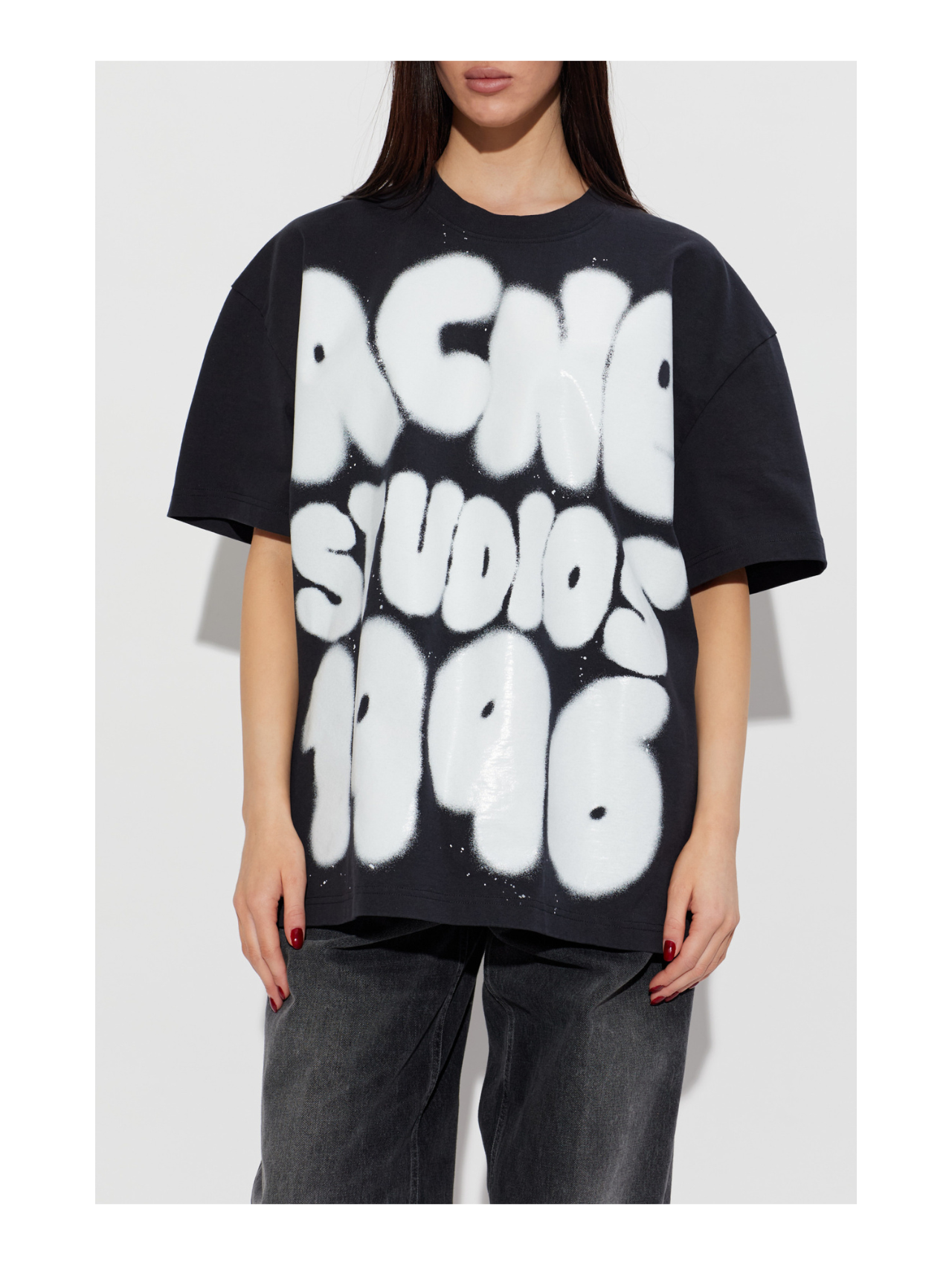 Acne Studios Black/White Logo Tshirt
