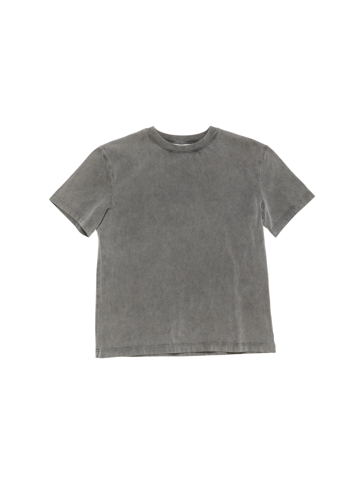 Acne Studios Faded Black Cotton Crewneck Tshirt