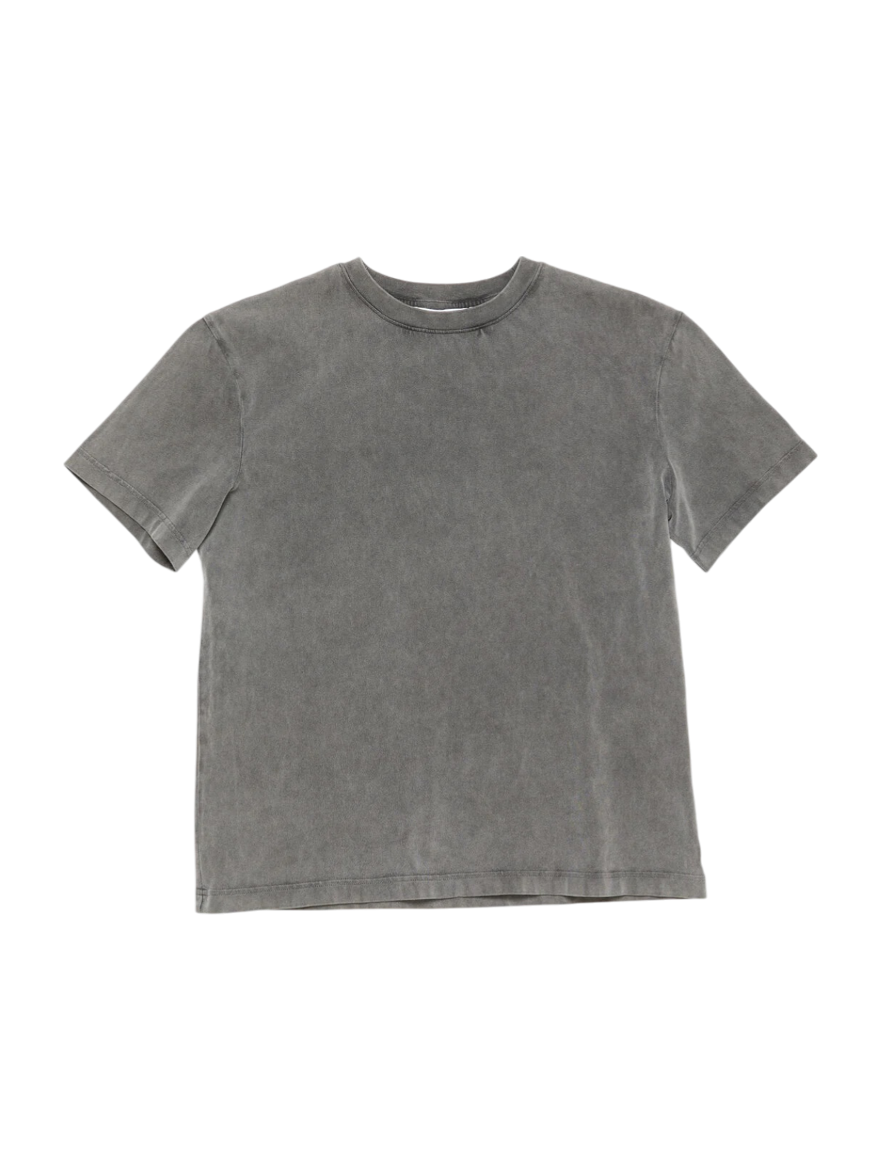 Acne Studios Faded Black Cotton Crewneck Tshirt