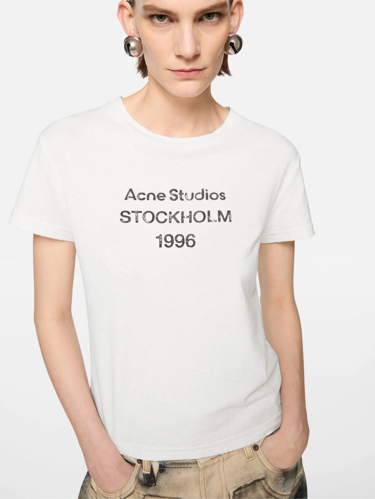Acne Studios Off White Logo Tshirt