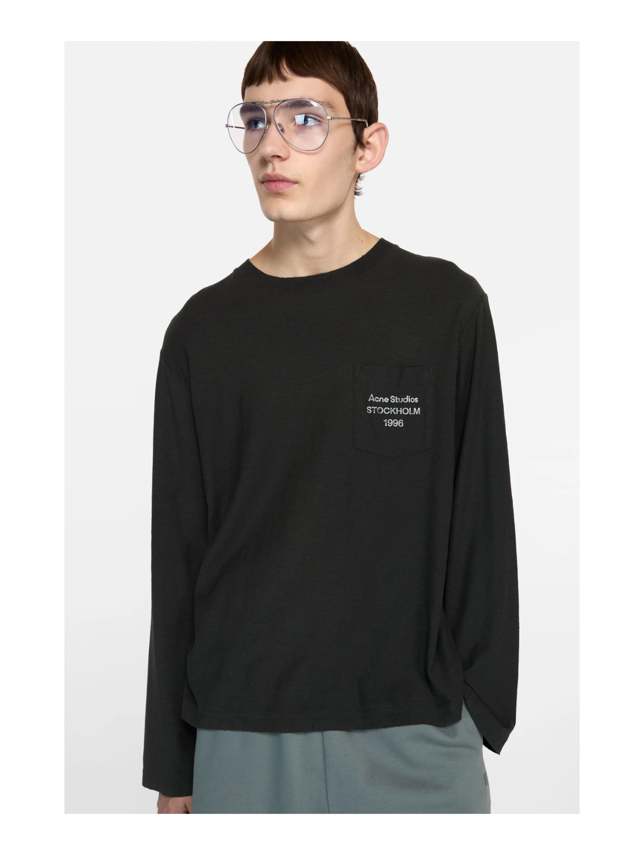 Acne Studios Faded Black Logo Tshirt