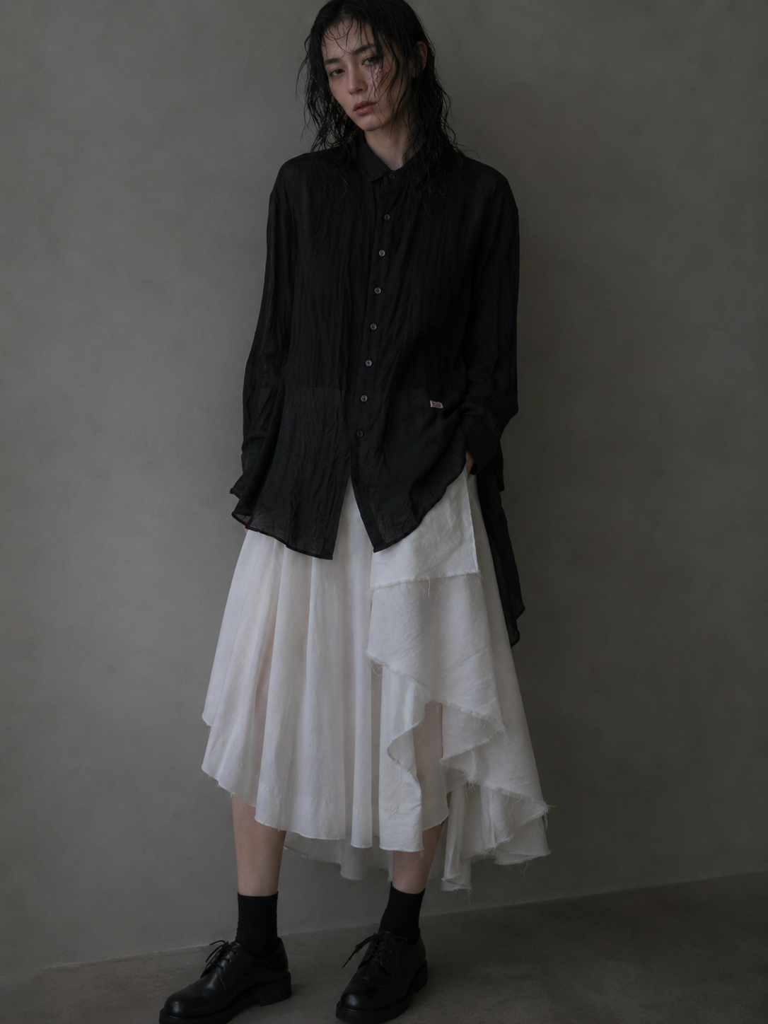 Klasica Black Oversized Shirt