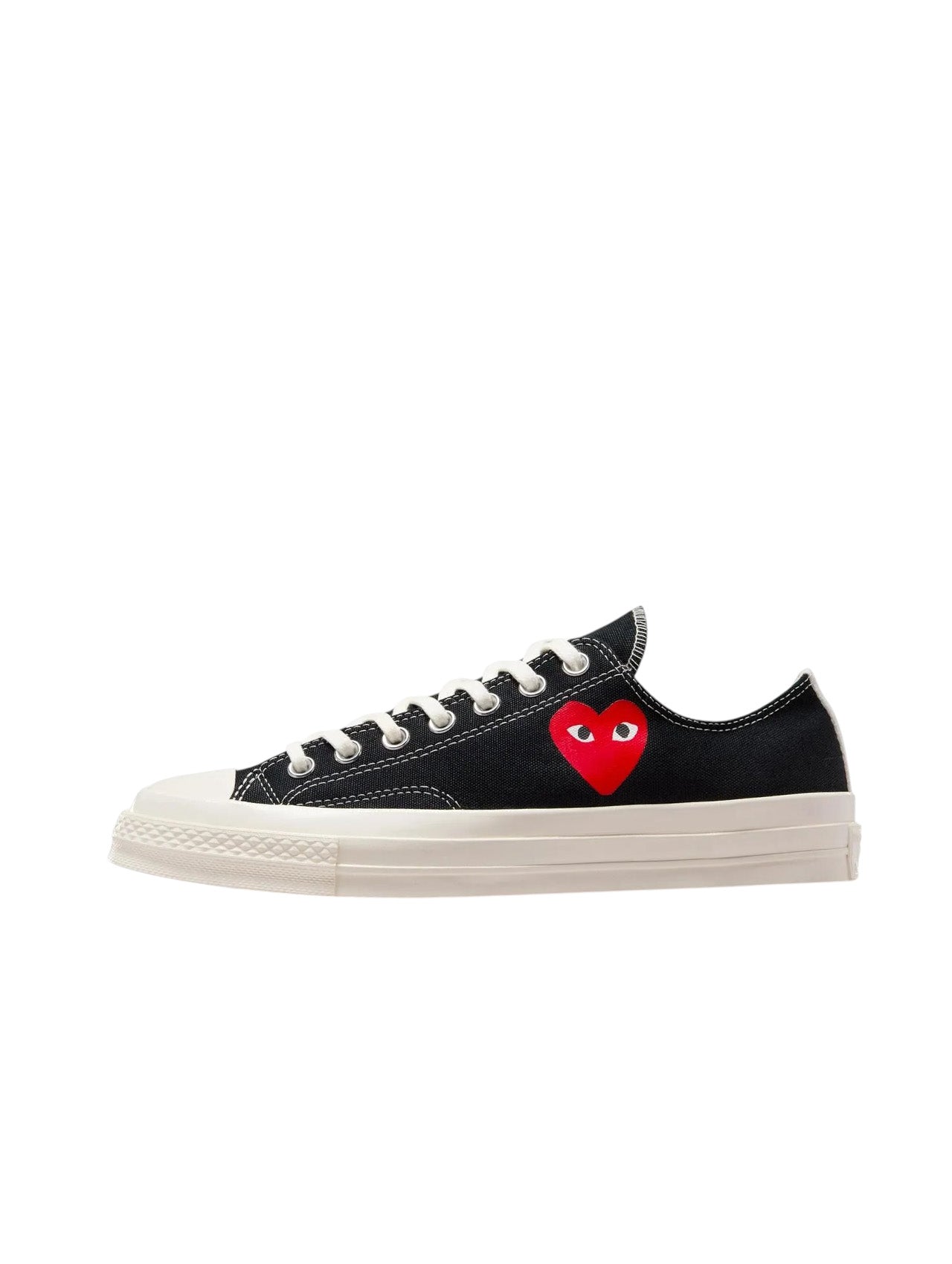 CDG PLAY x Converse Black Chuck 70 Low Tops