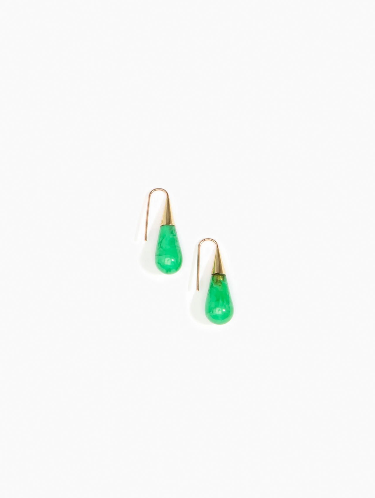Dinosaur Designs Leaf Dew Drop Earrings