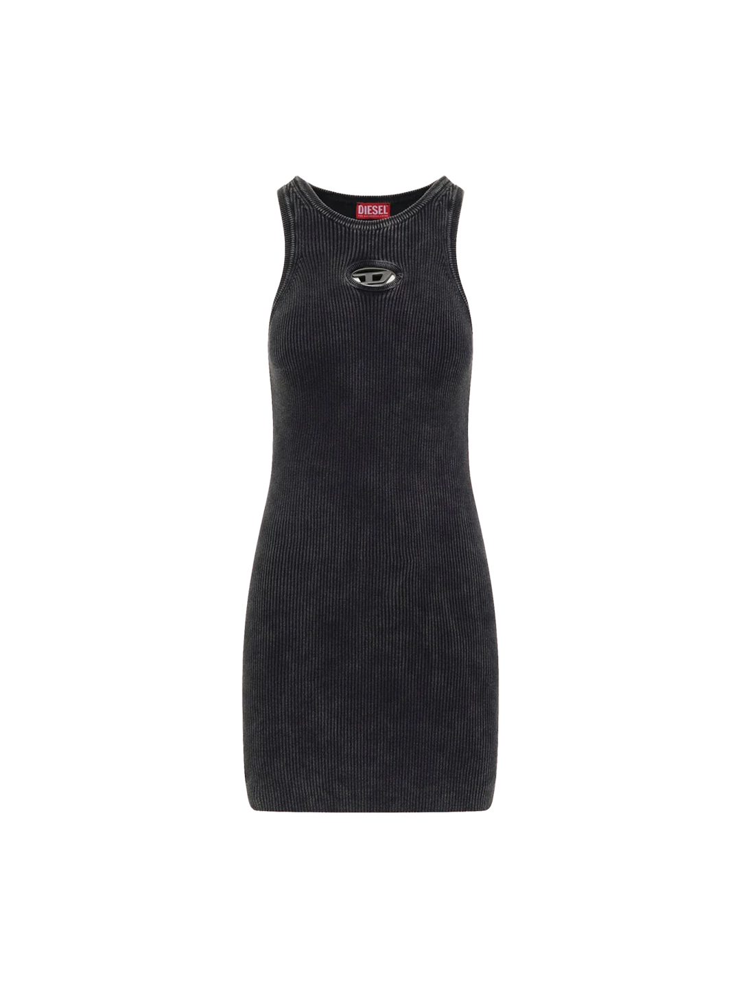 Diesel Black Debra S1 Ribbed Mini Dress