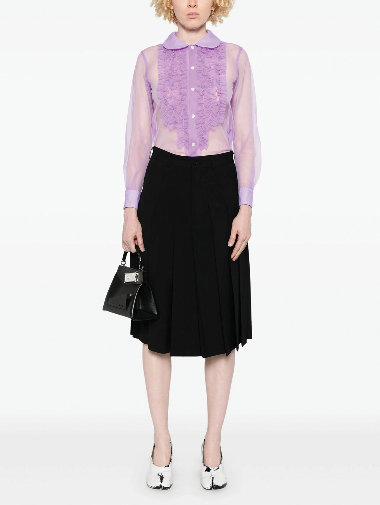 CDG CDG Black Pleated Skirt