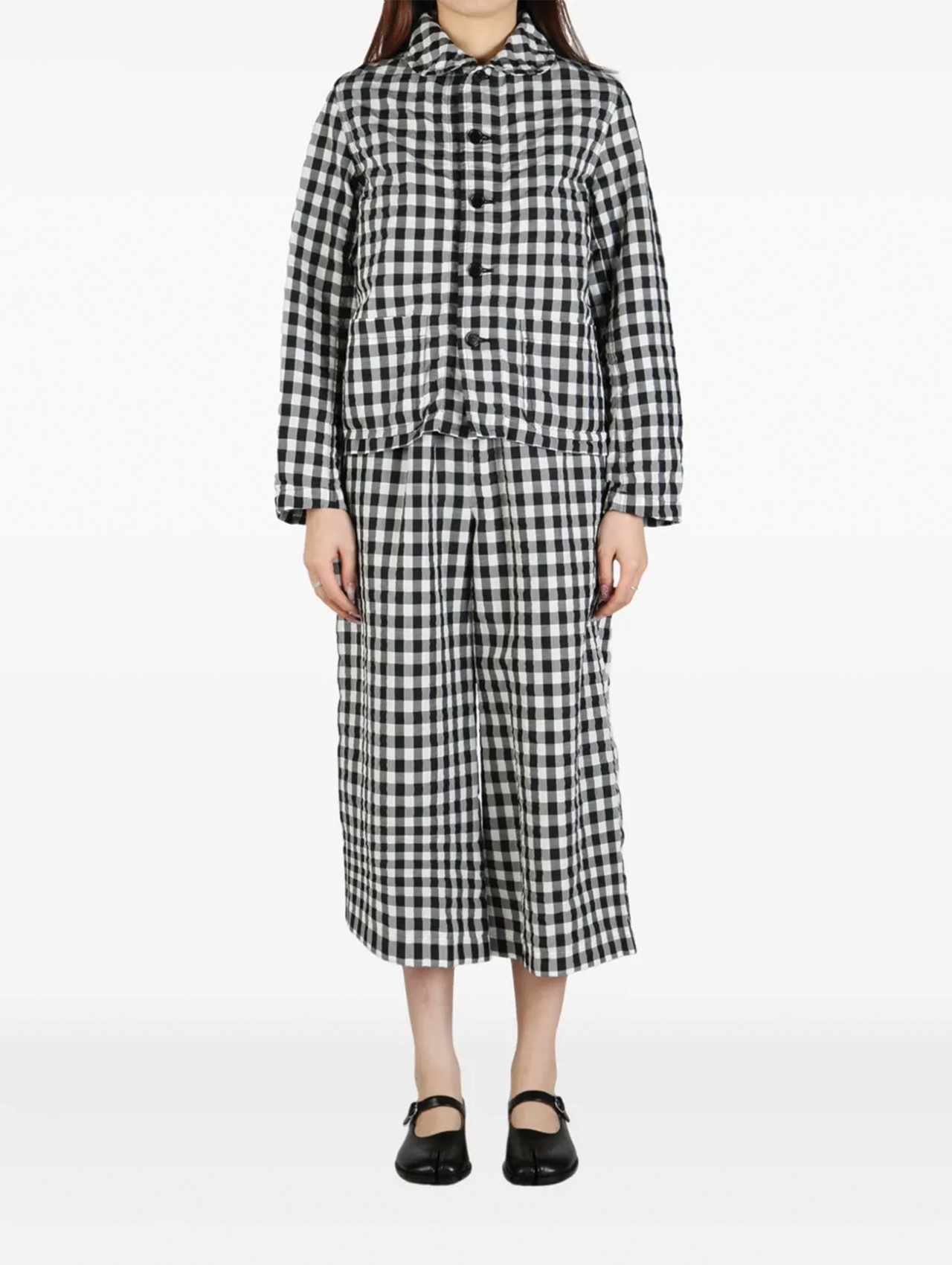 CDG Tao Black & White Gingham Jacket