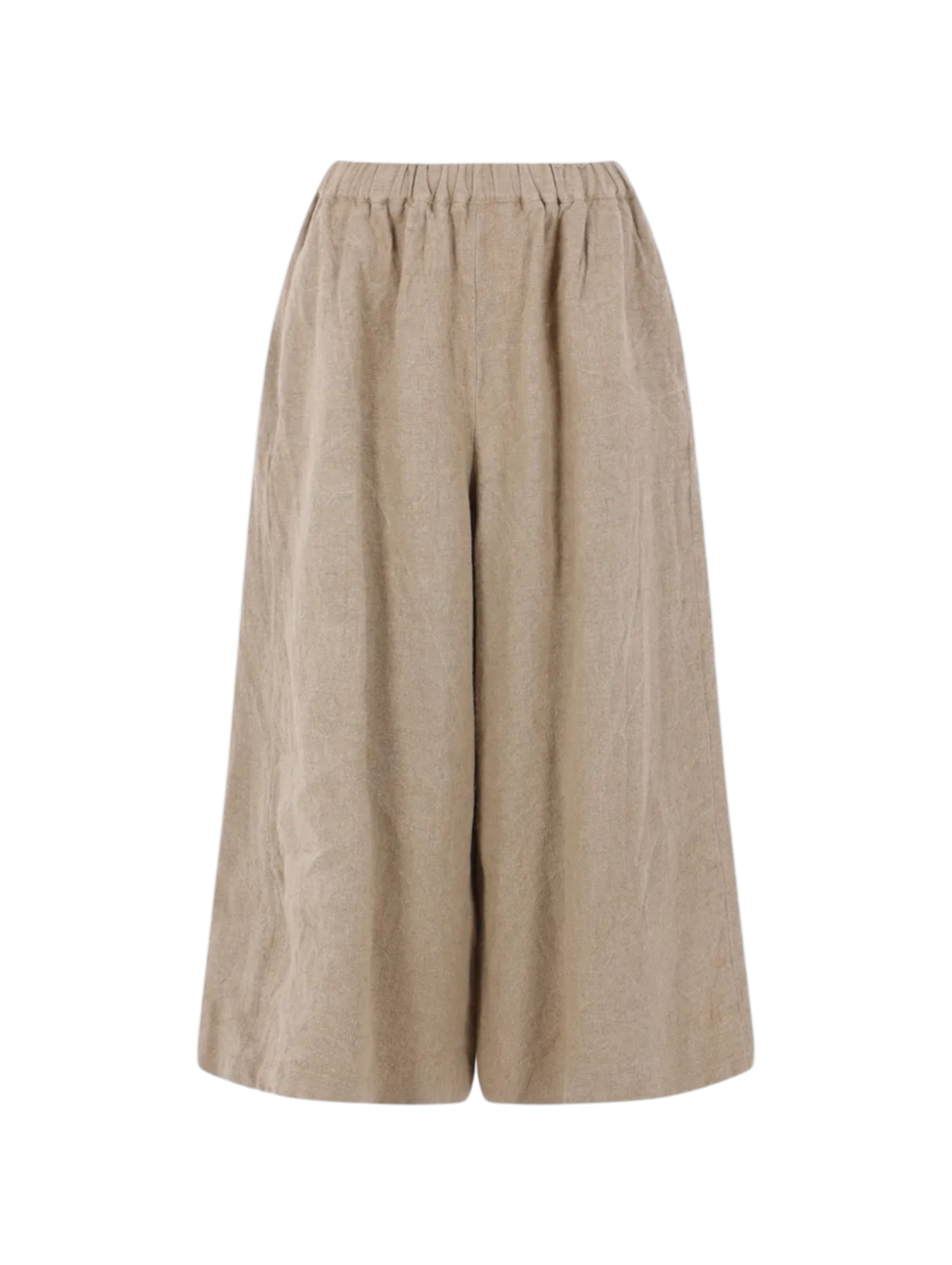 Comme Des Garçons Ecru Linen Wide Pants