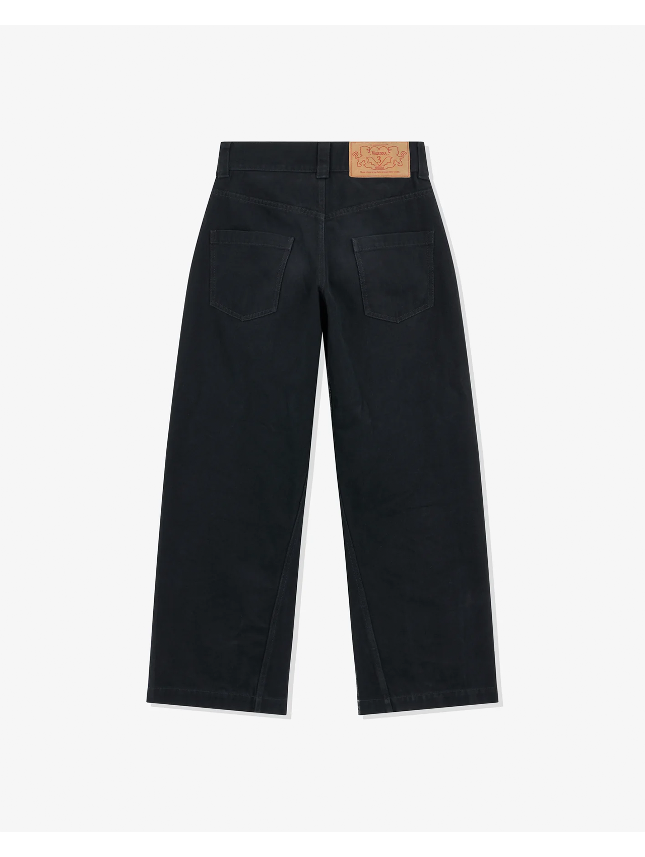 Vaquera Black Painted Workwear Pants
