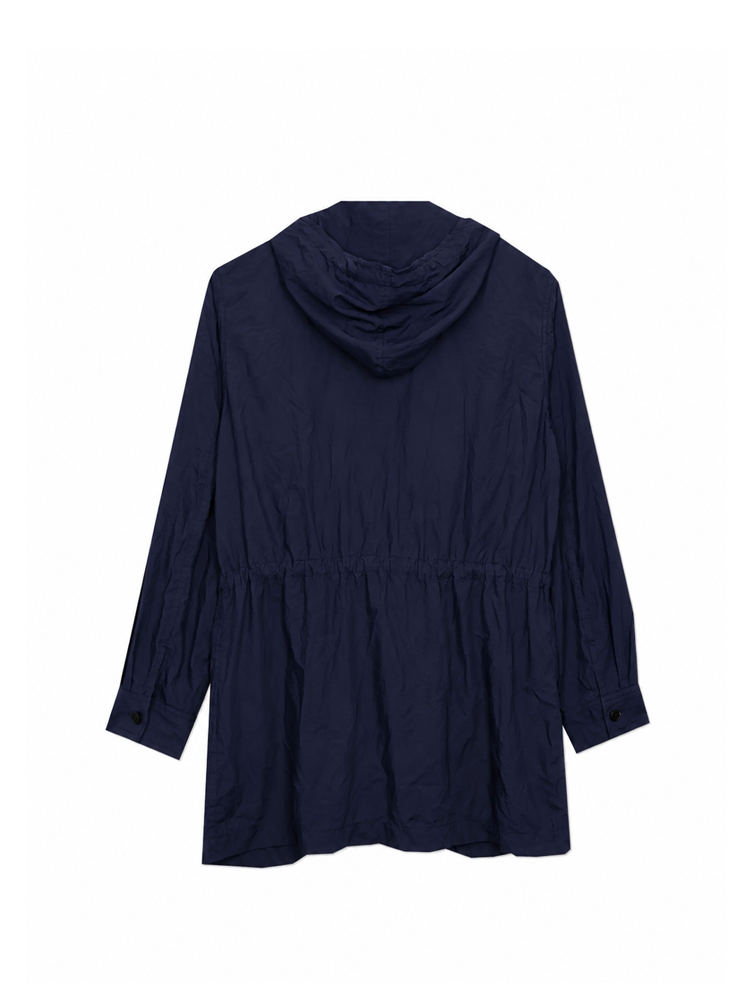 CDG Homme Deux Navy Hooded Parka