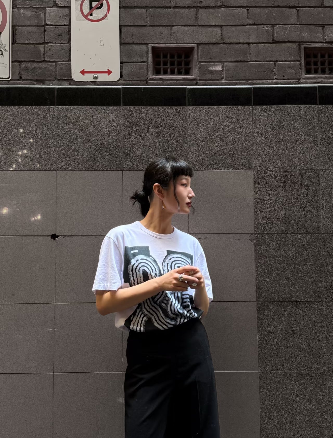 CDG Homme Deux x Sofia Clausse White T-Shirt