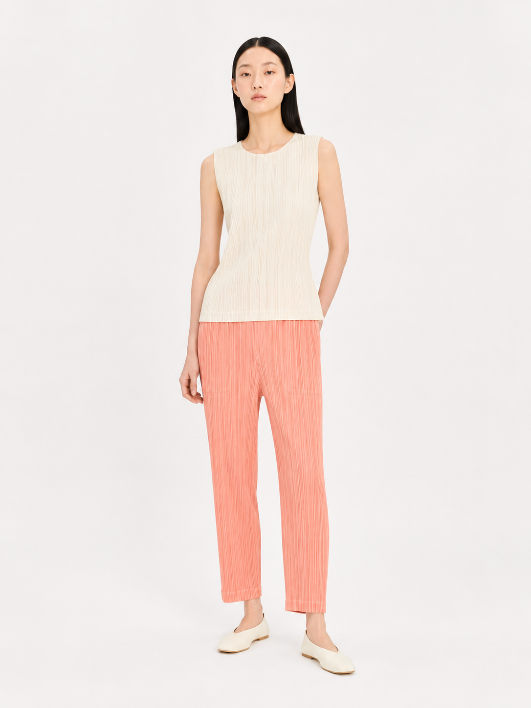 Pleats Please Issey Miyake Pink Pants