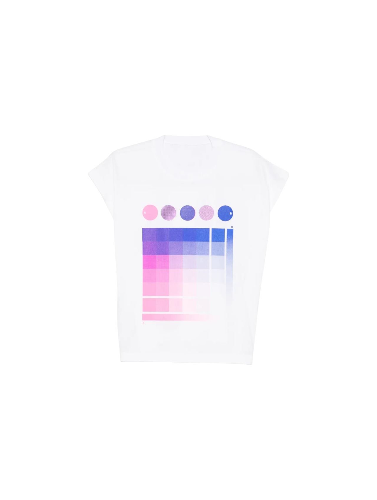 Pleats Please Issey Miyake White/Pink Boxy Tshirt