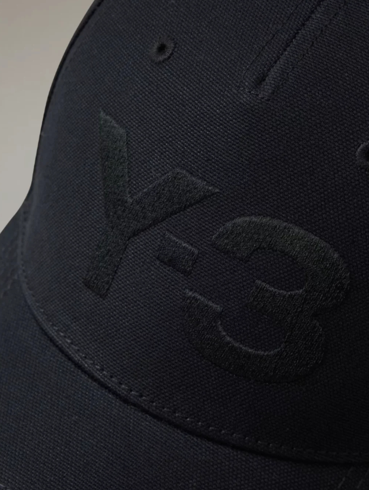 Y-3 Black Classic Logo Cap