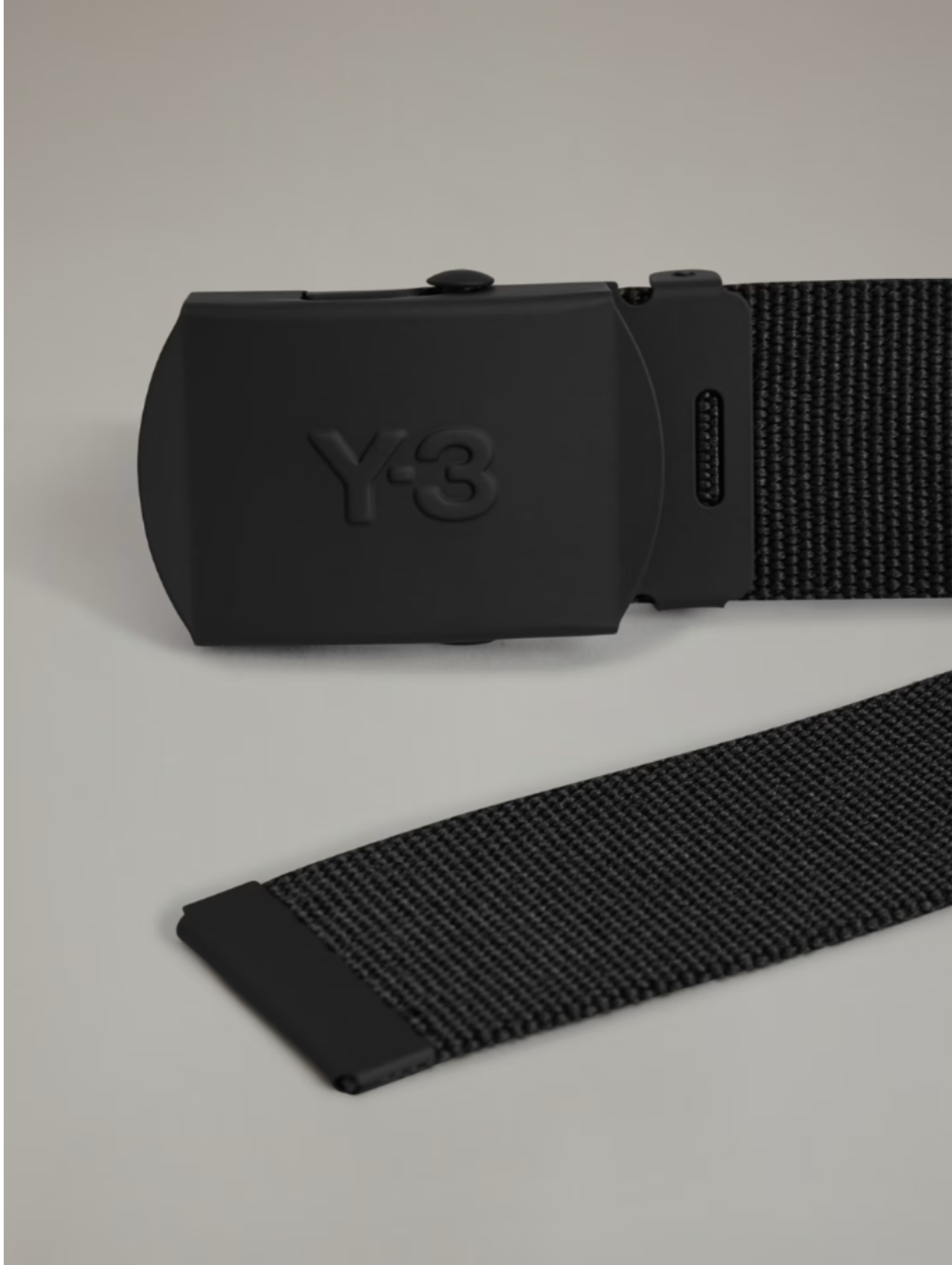 Y-3 Black Classic Logo Belt
