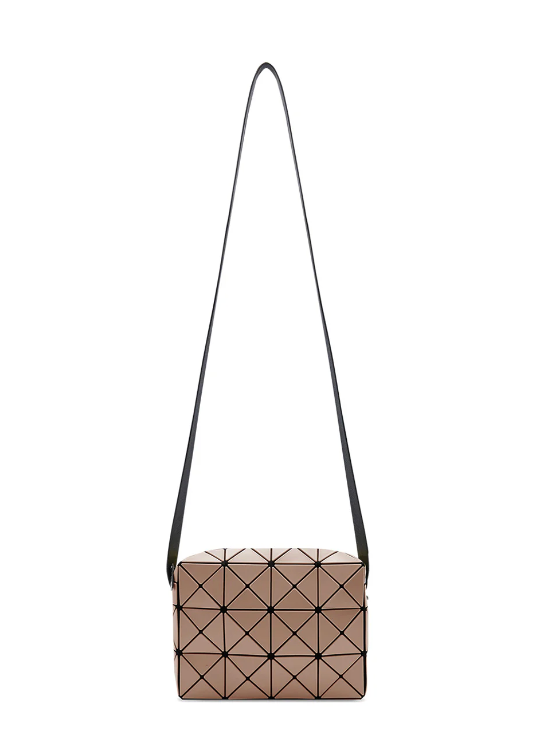 Bao Bao Issey Miyake Matte Brown Large Crossbody Cuboid
