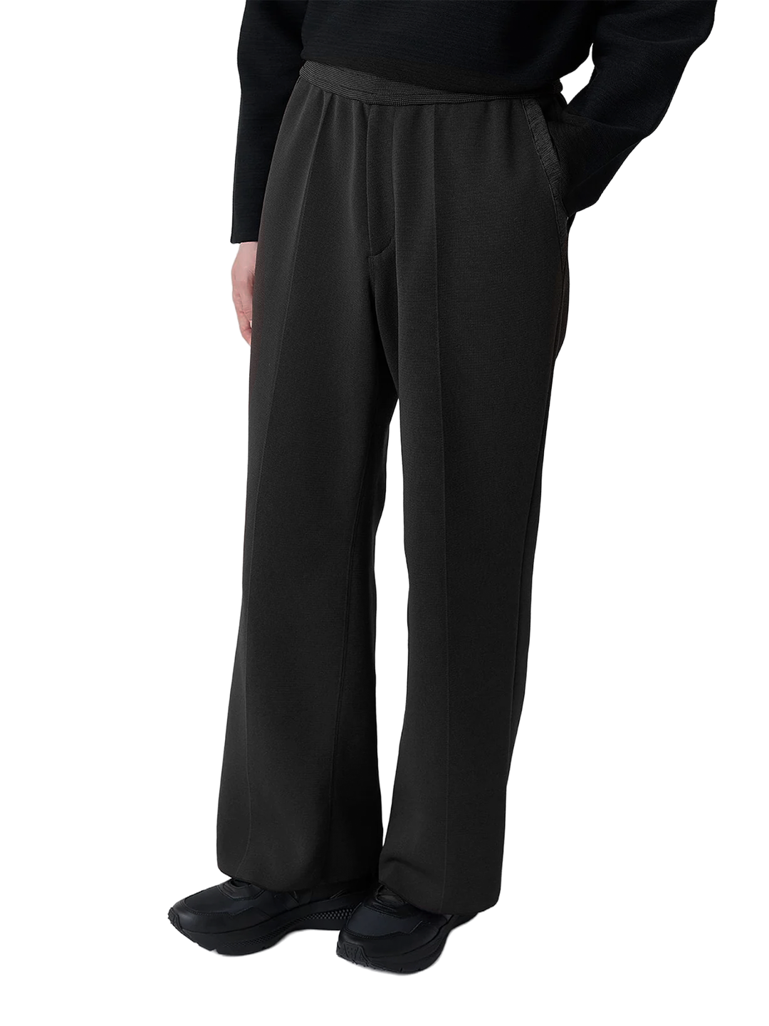 CFCL Black Milan Semi Wide Pants