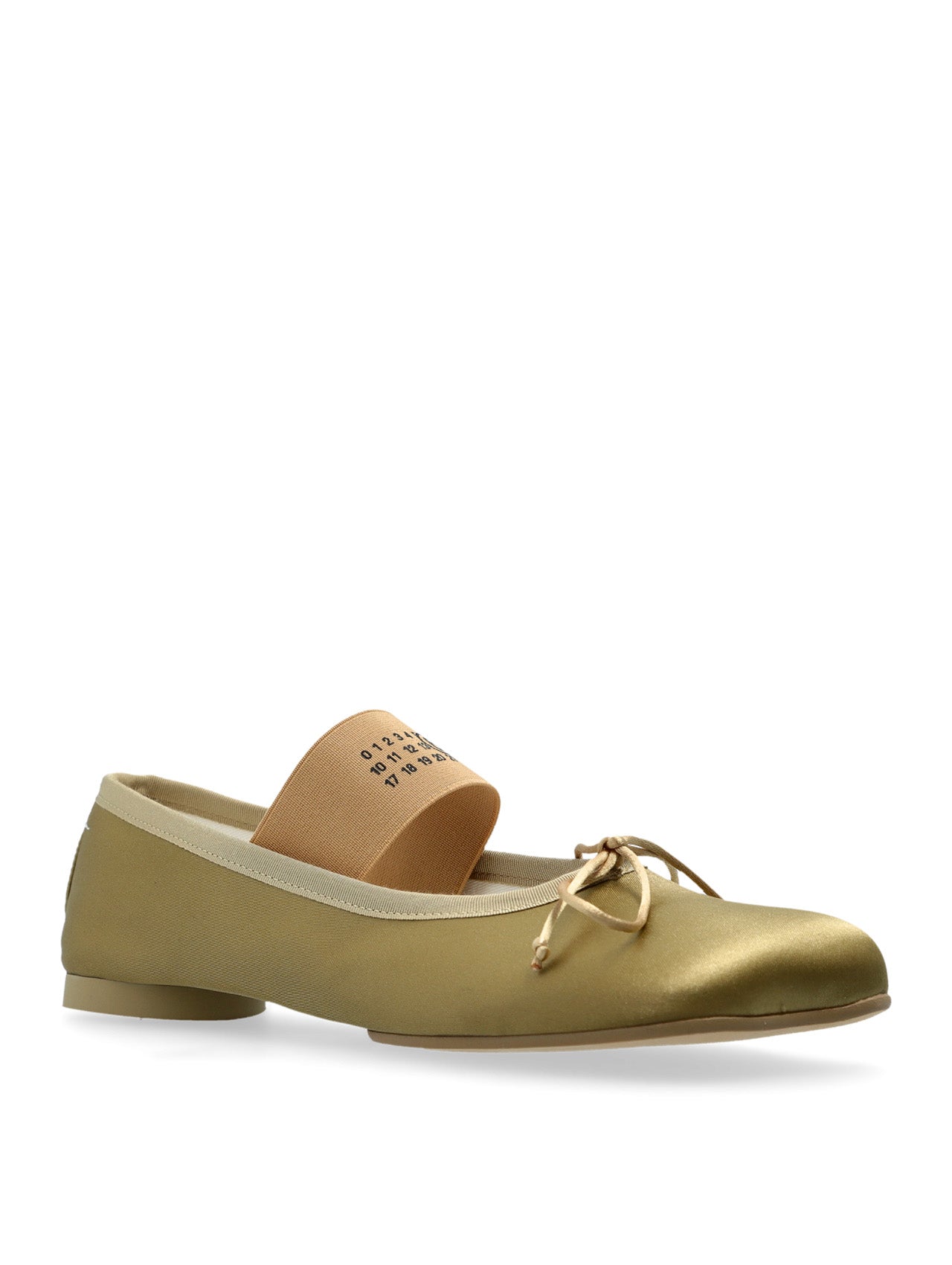 MM6 Yellow Anatomic Ballet Flats