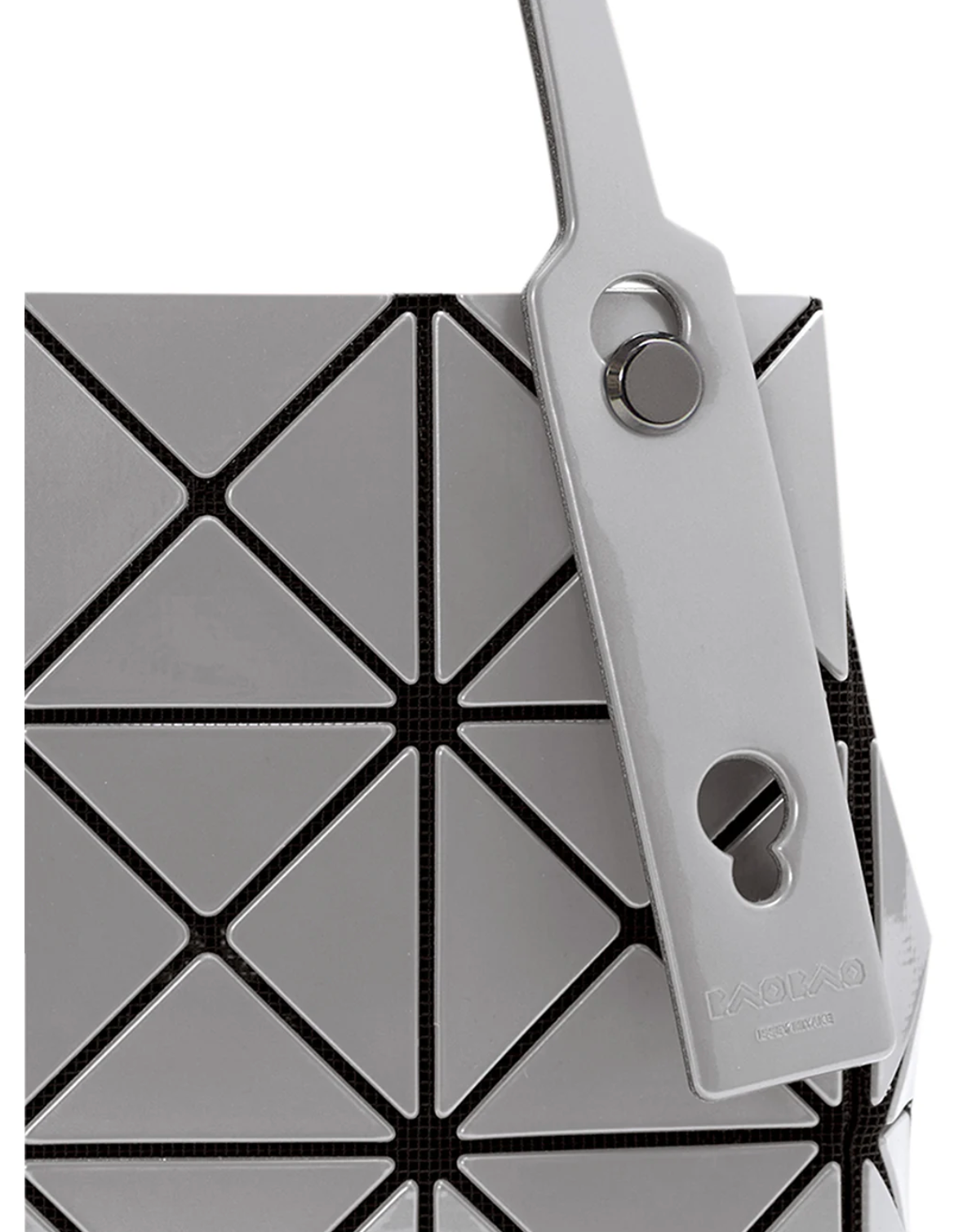 Bao Bao Issey Miyake Metallic Silver Mini Carat Bag