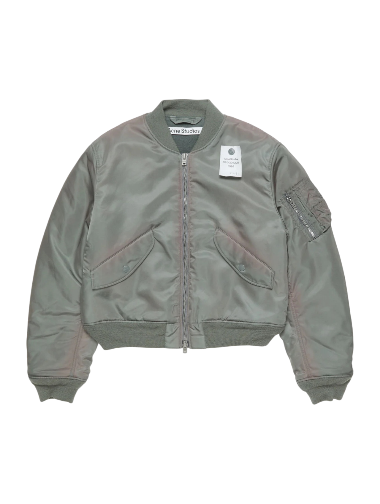 Acne Studios Stone Grey Washed Bomber Jacket