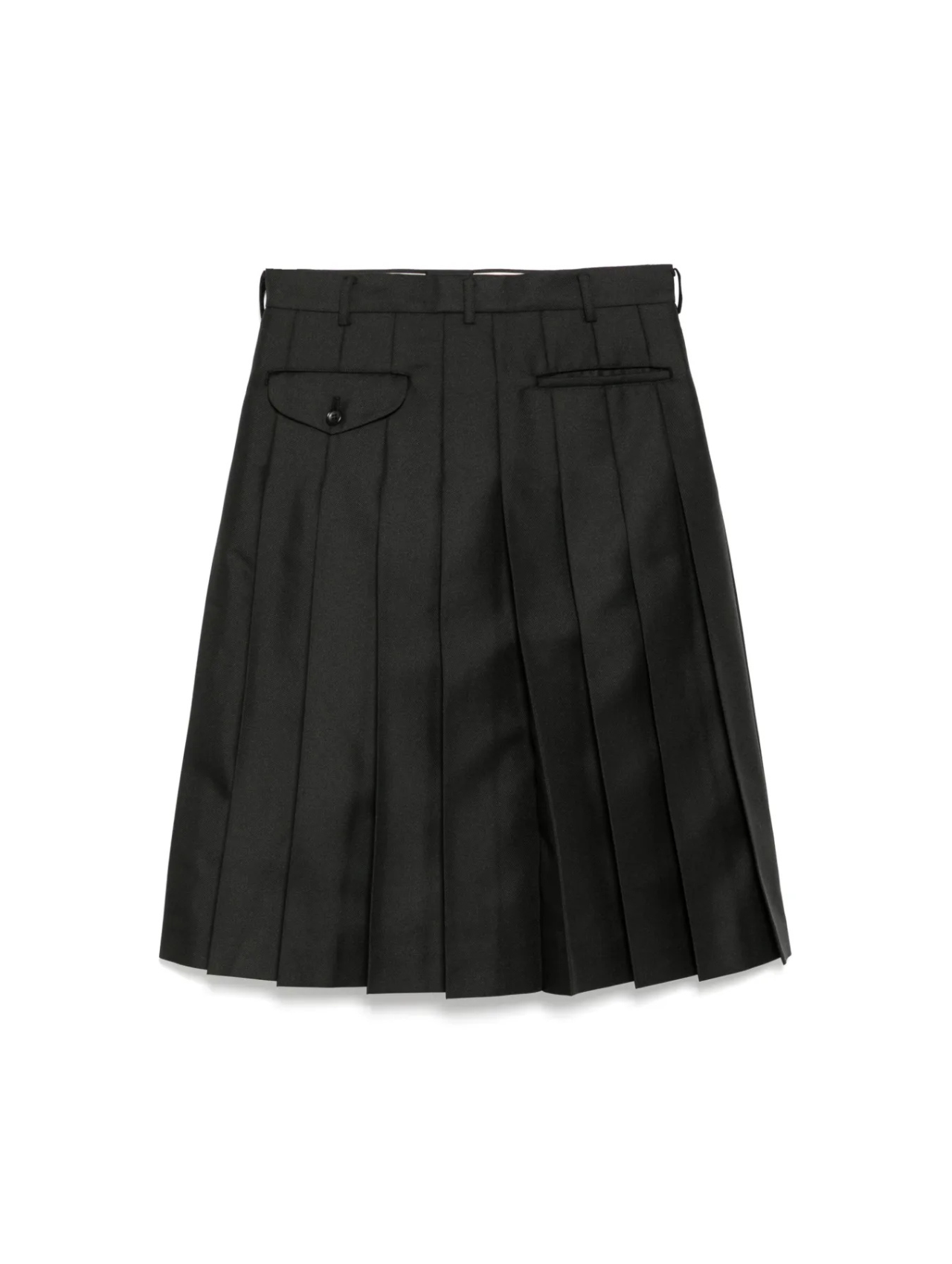 CDG Homme Plus Black Pleated Skirt Short
