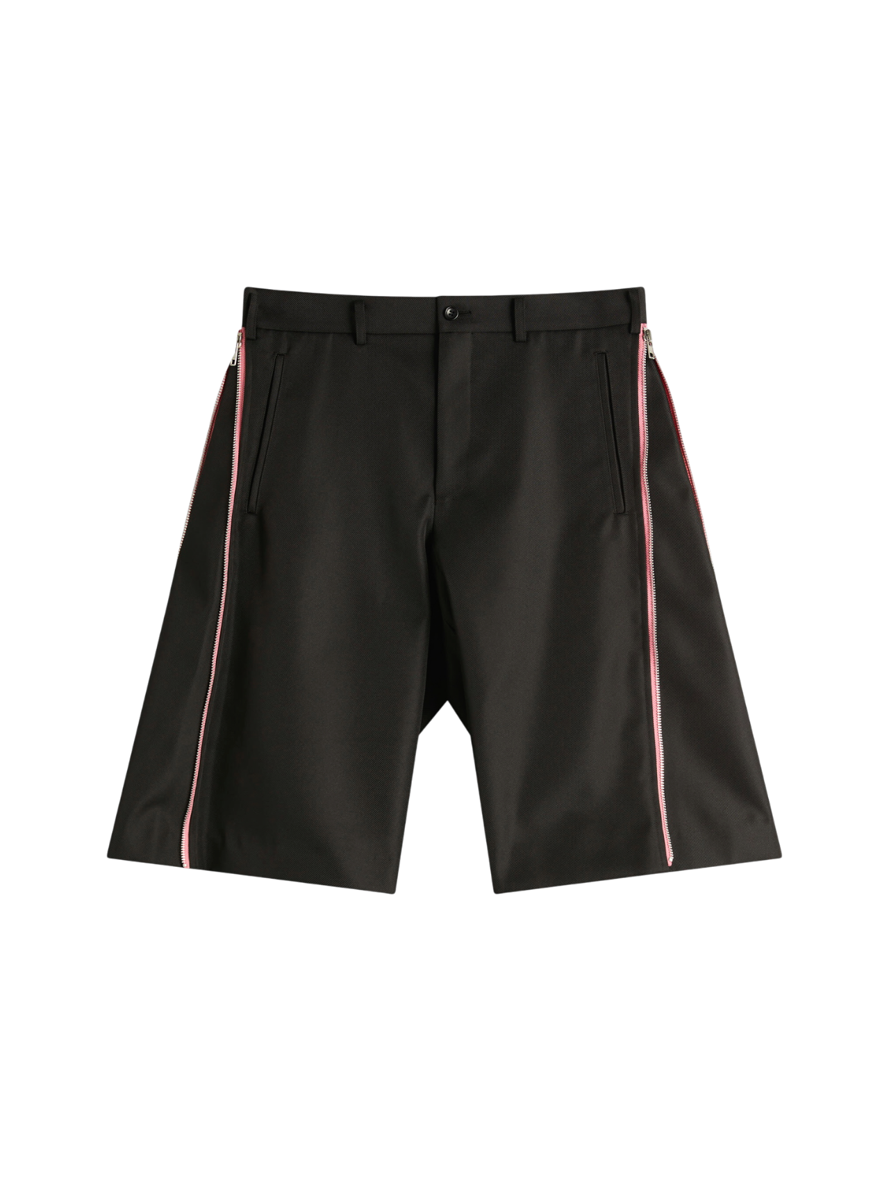 CDG Homme Plus Black Side Zip Shorts
