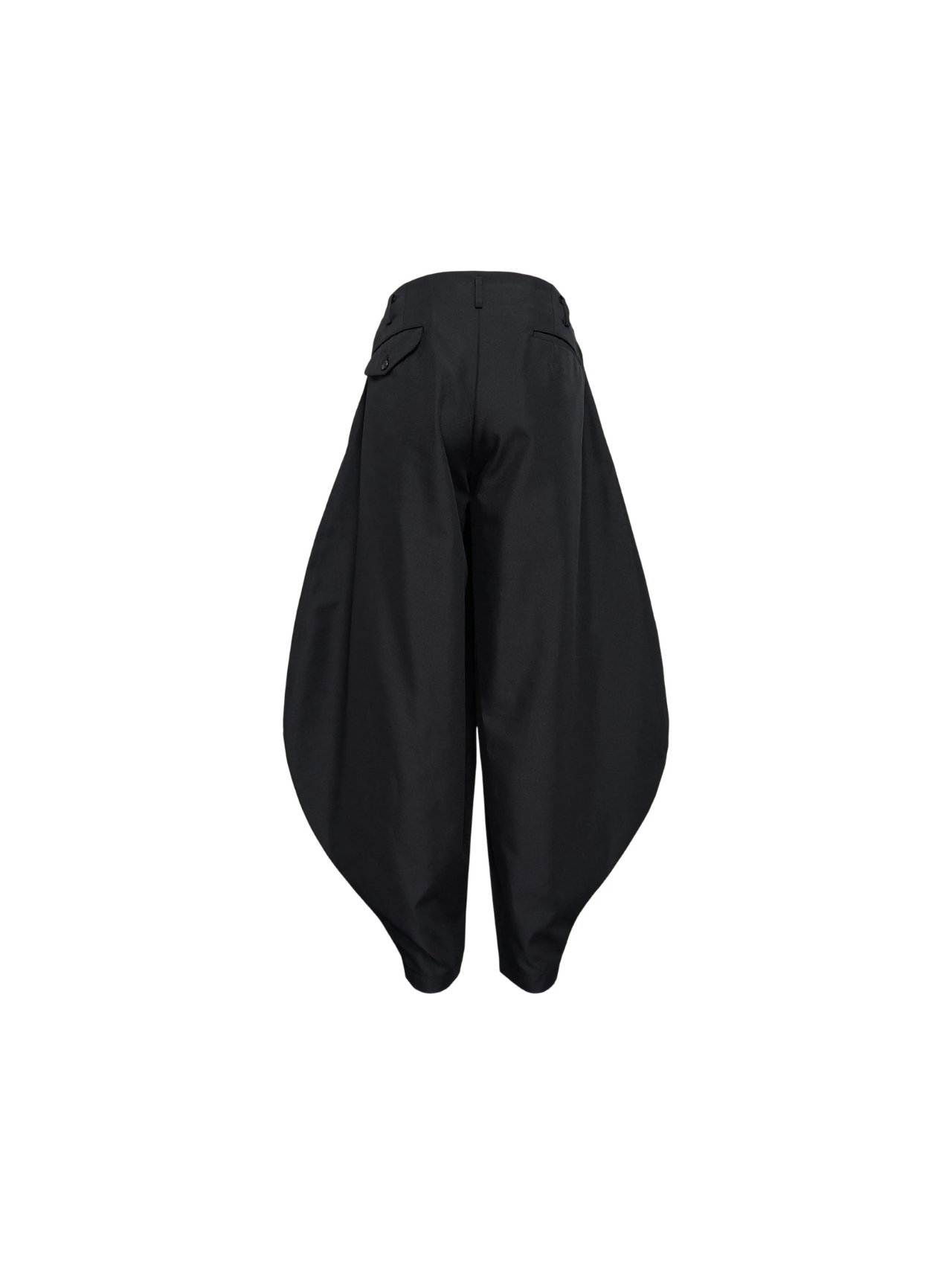 CDG Homme Plus Black Drop Crotch Puffball Pants