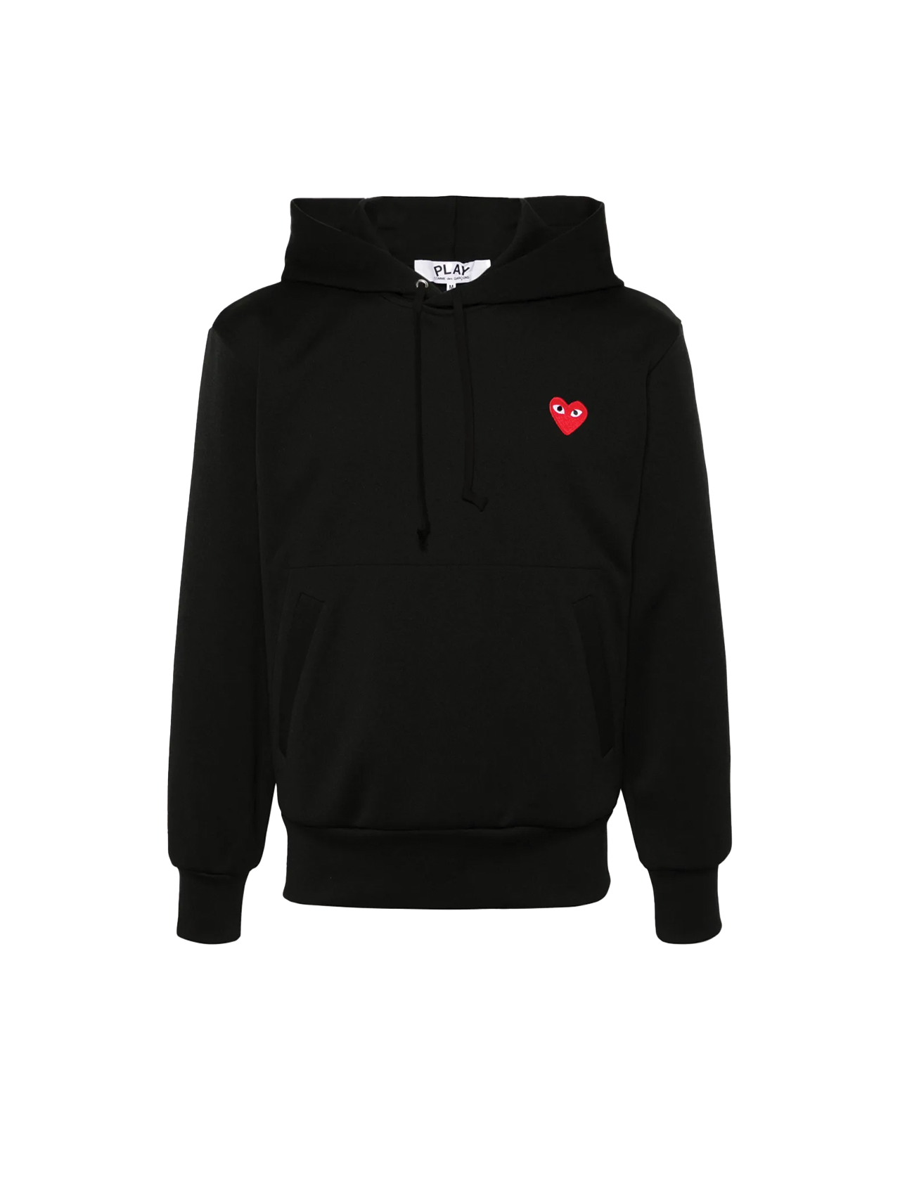 CDG PLAY Black Pullover Hooded Sweatshirt