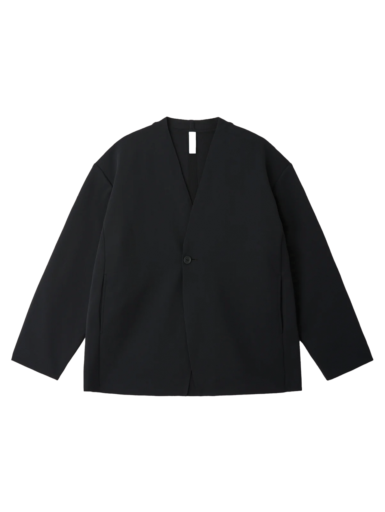 CFCL Black Milan Collarless Tailored Jacket