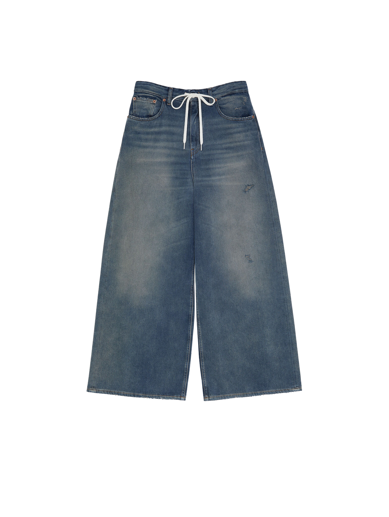 MM6 Denim Tie Waist Pants