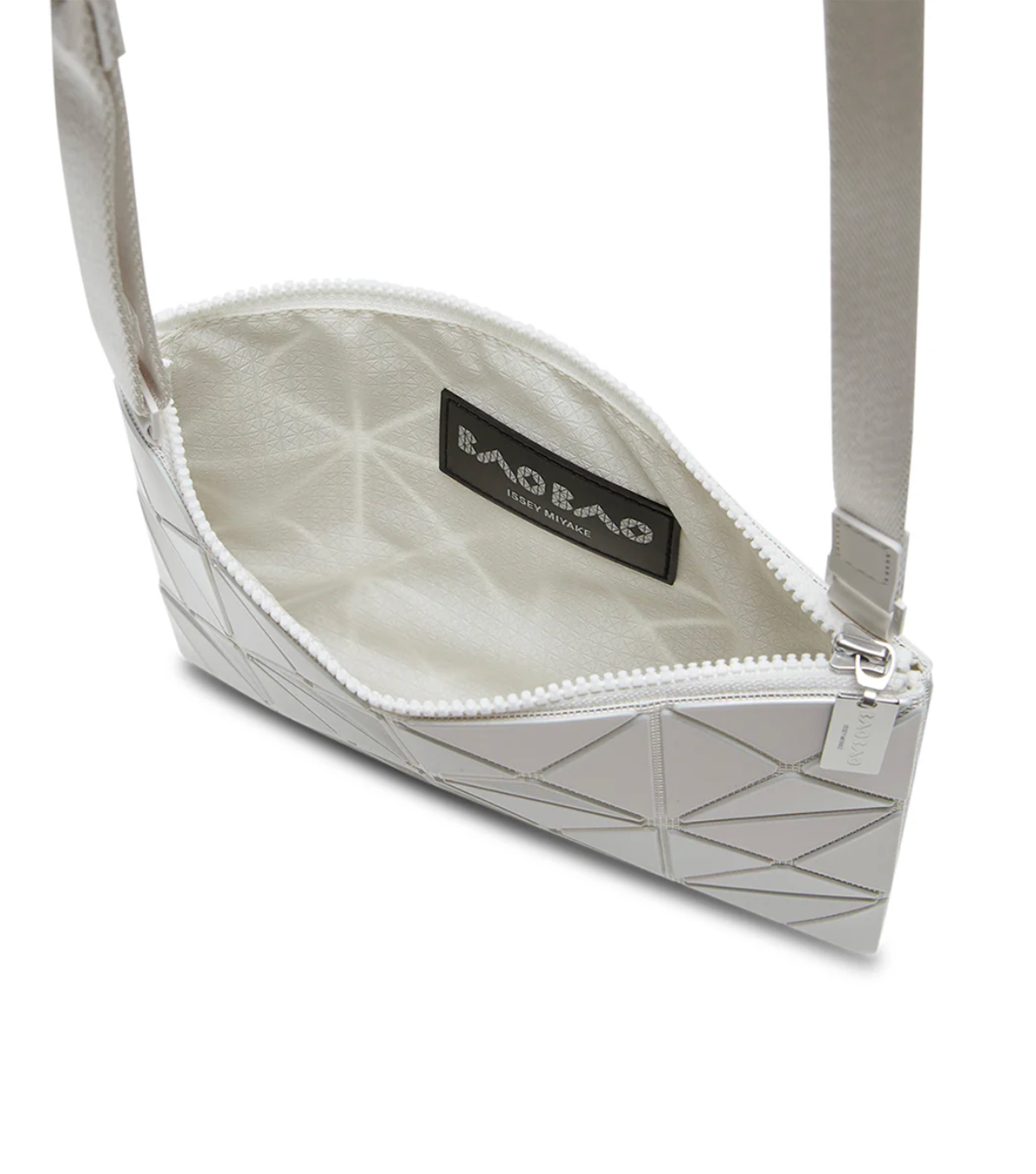 Bao Bao Issey Miyake Pearl White Crossbody Shoulder Bag