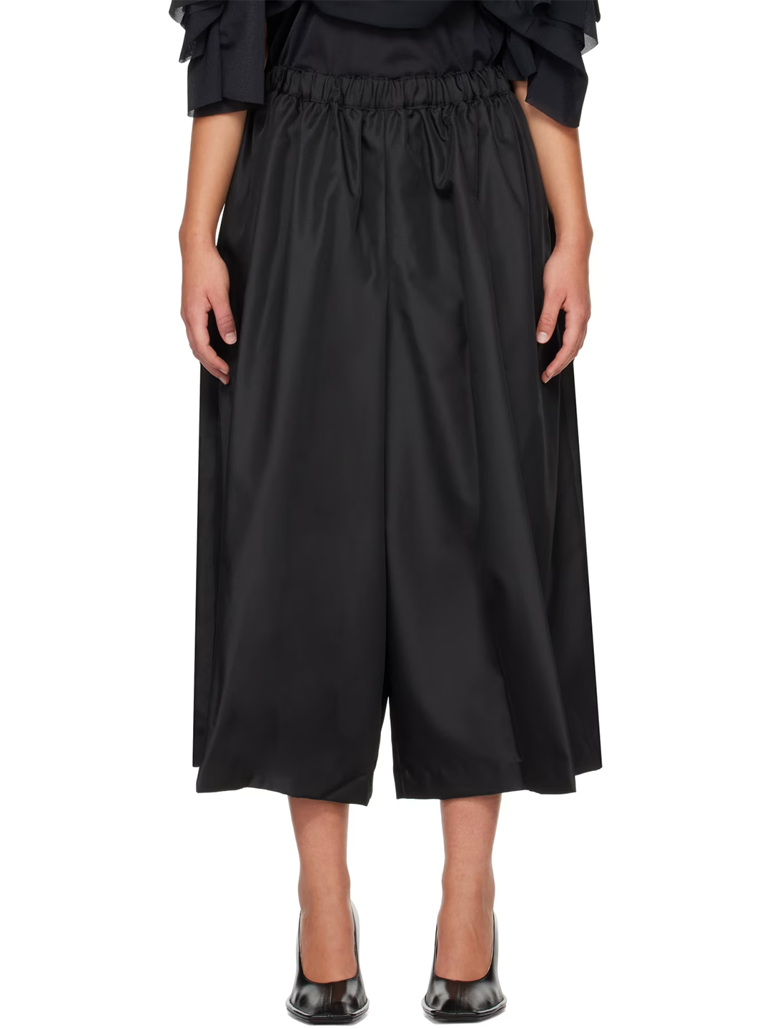 CDG Mainline Black Pleated Wide Pants